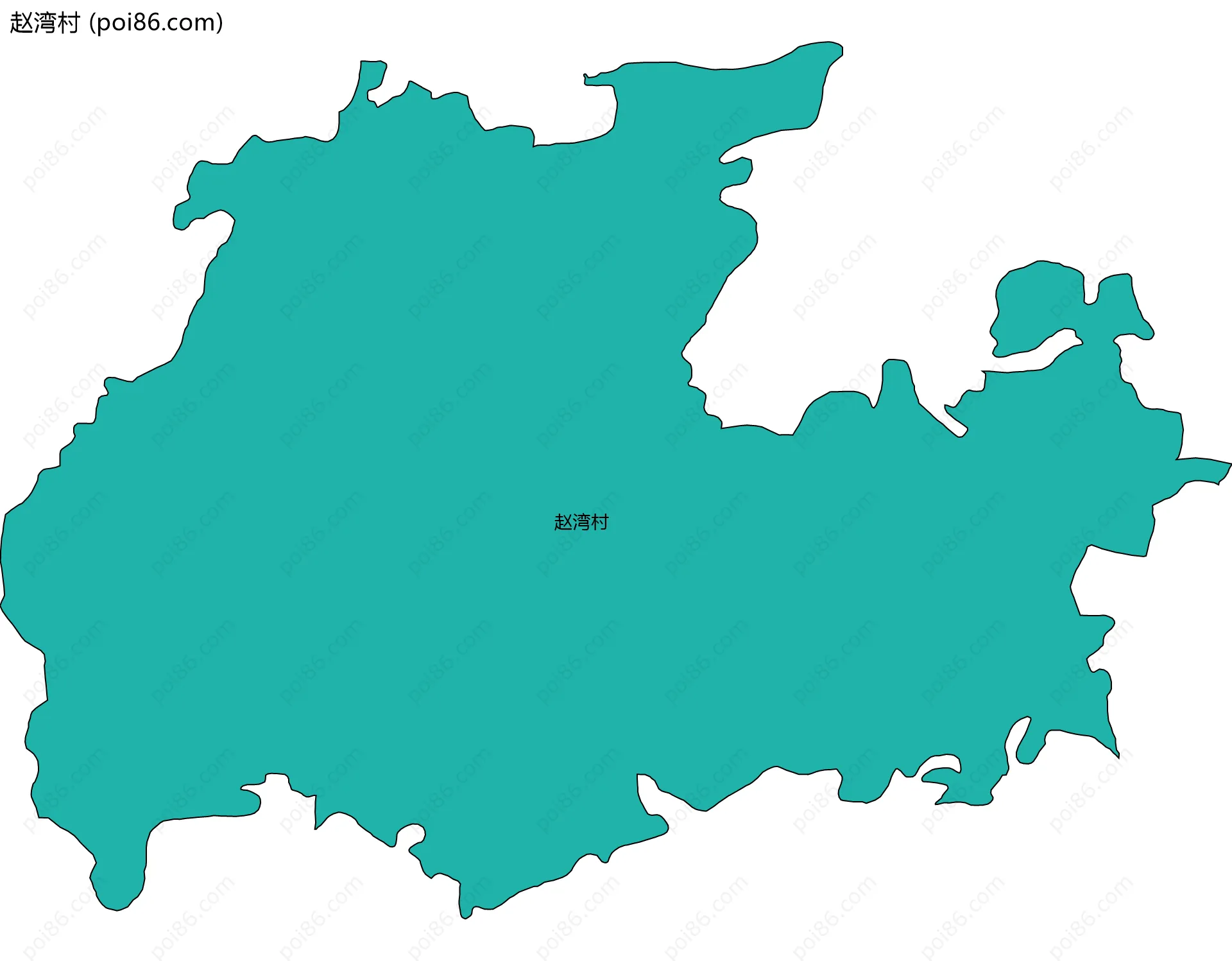赵湾村边界地图