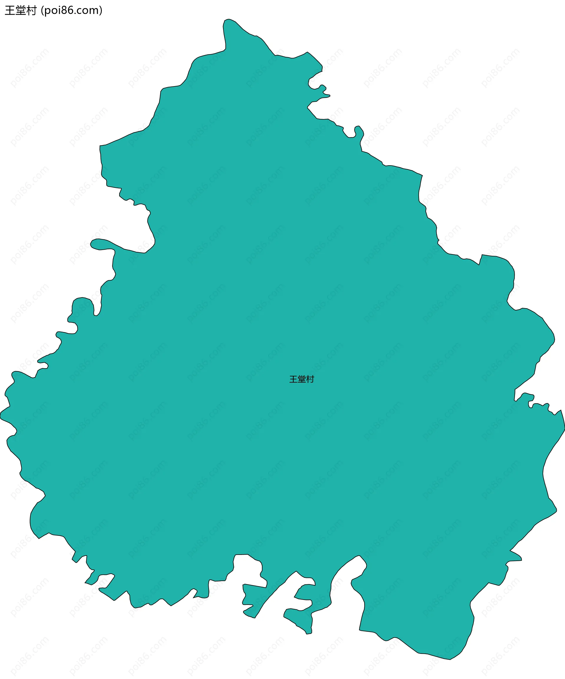 王堂村边界地图