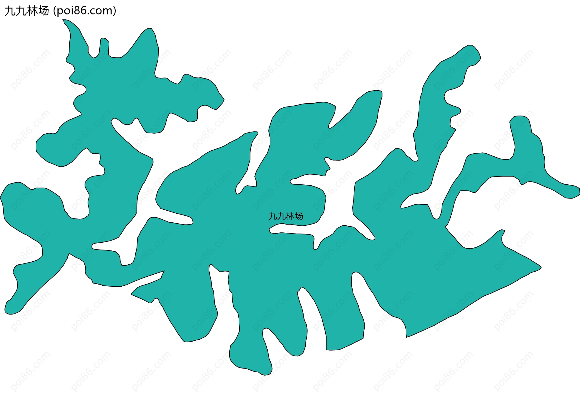 九九林场边界地图