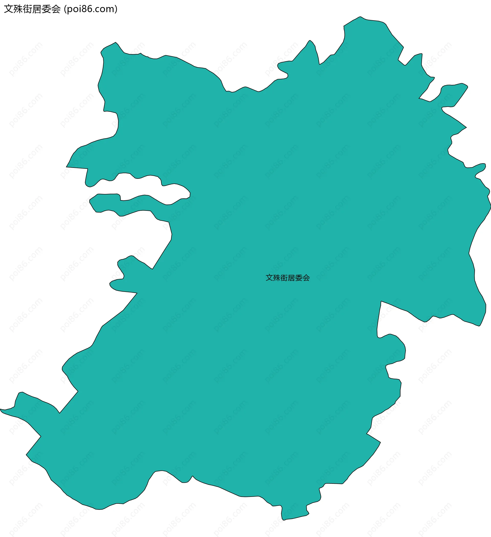 文殊街居委会边界地图