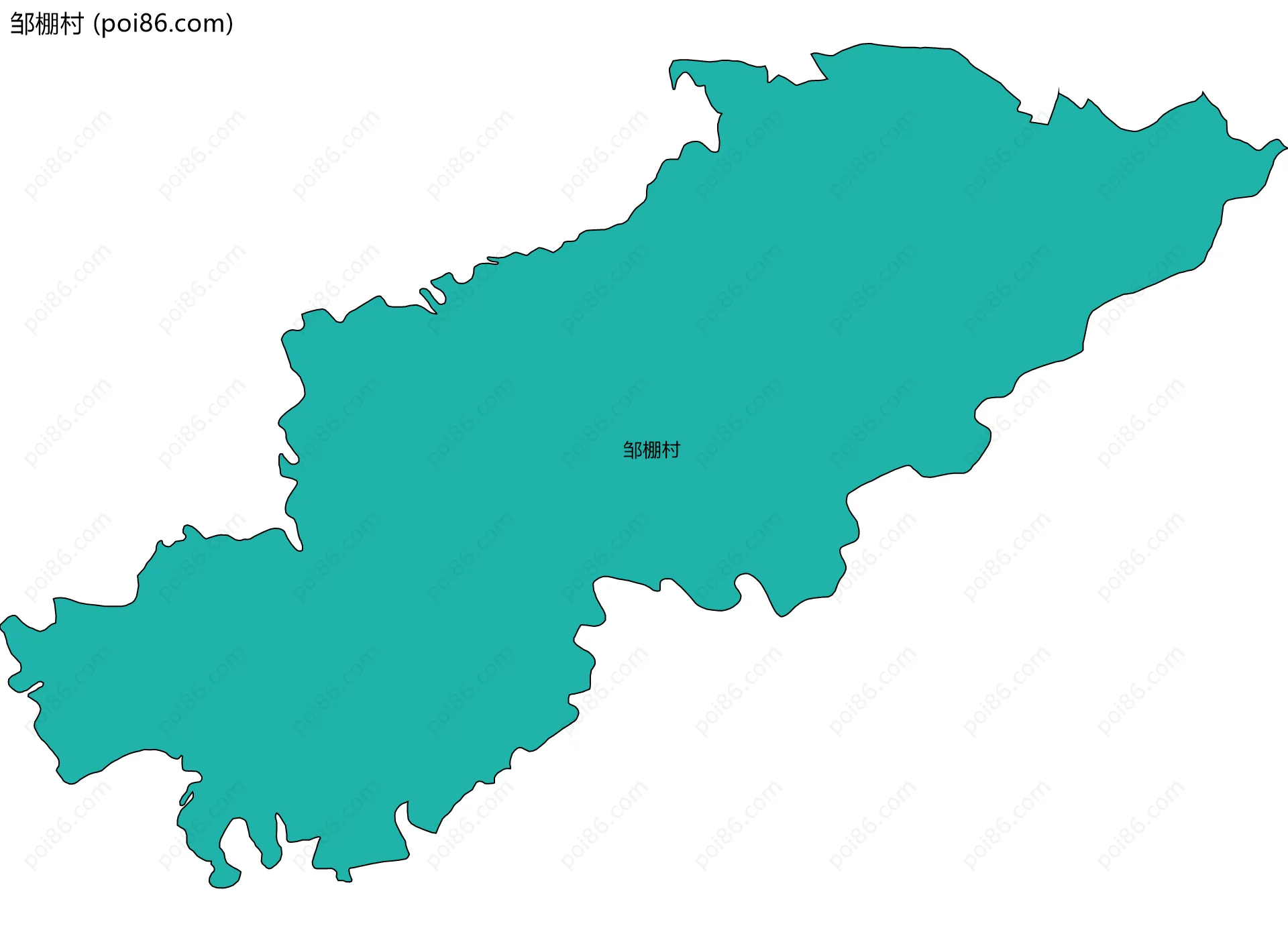 邹棚村边界地图