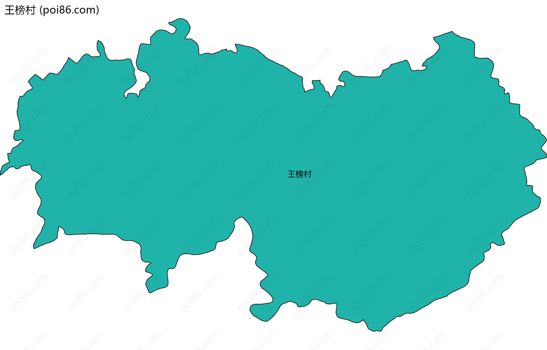 王榜村边界地图