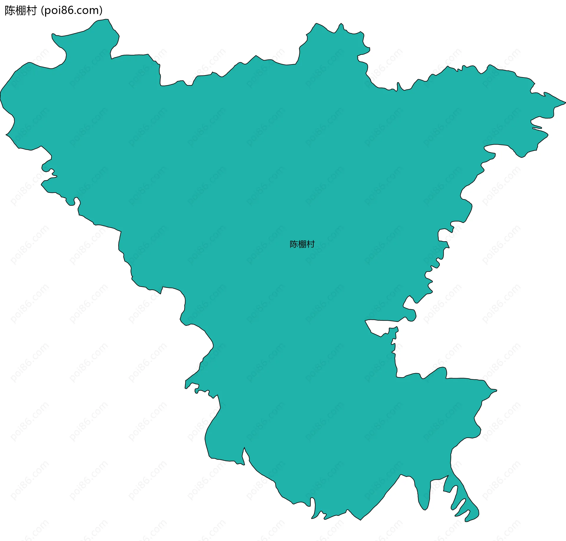 陈棚村边界地图