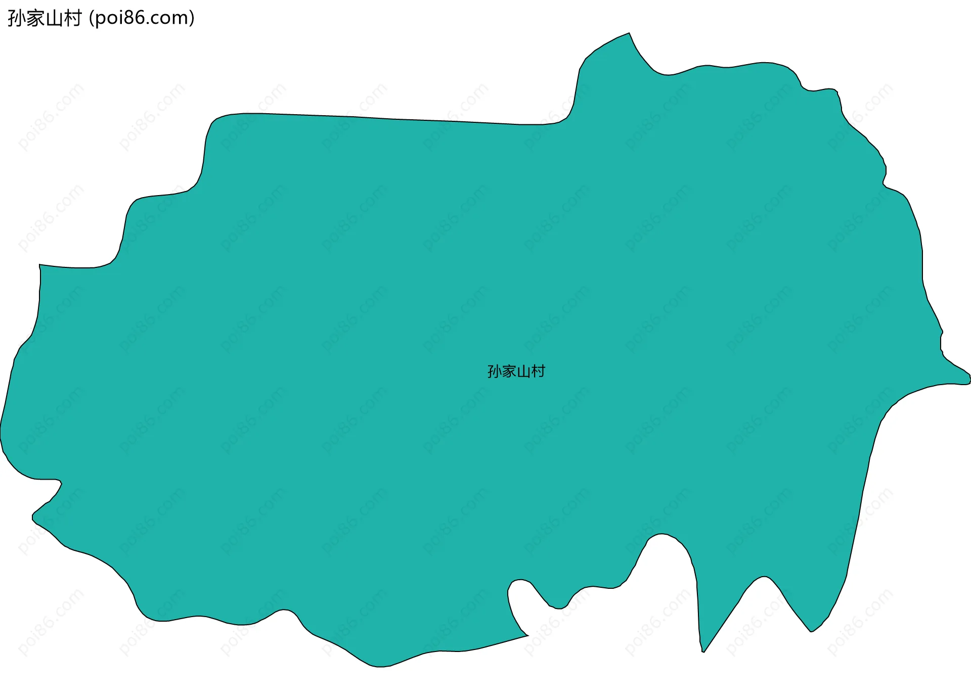 孙家山村边界地图
