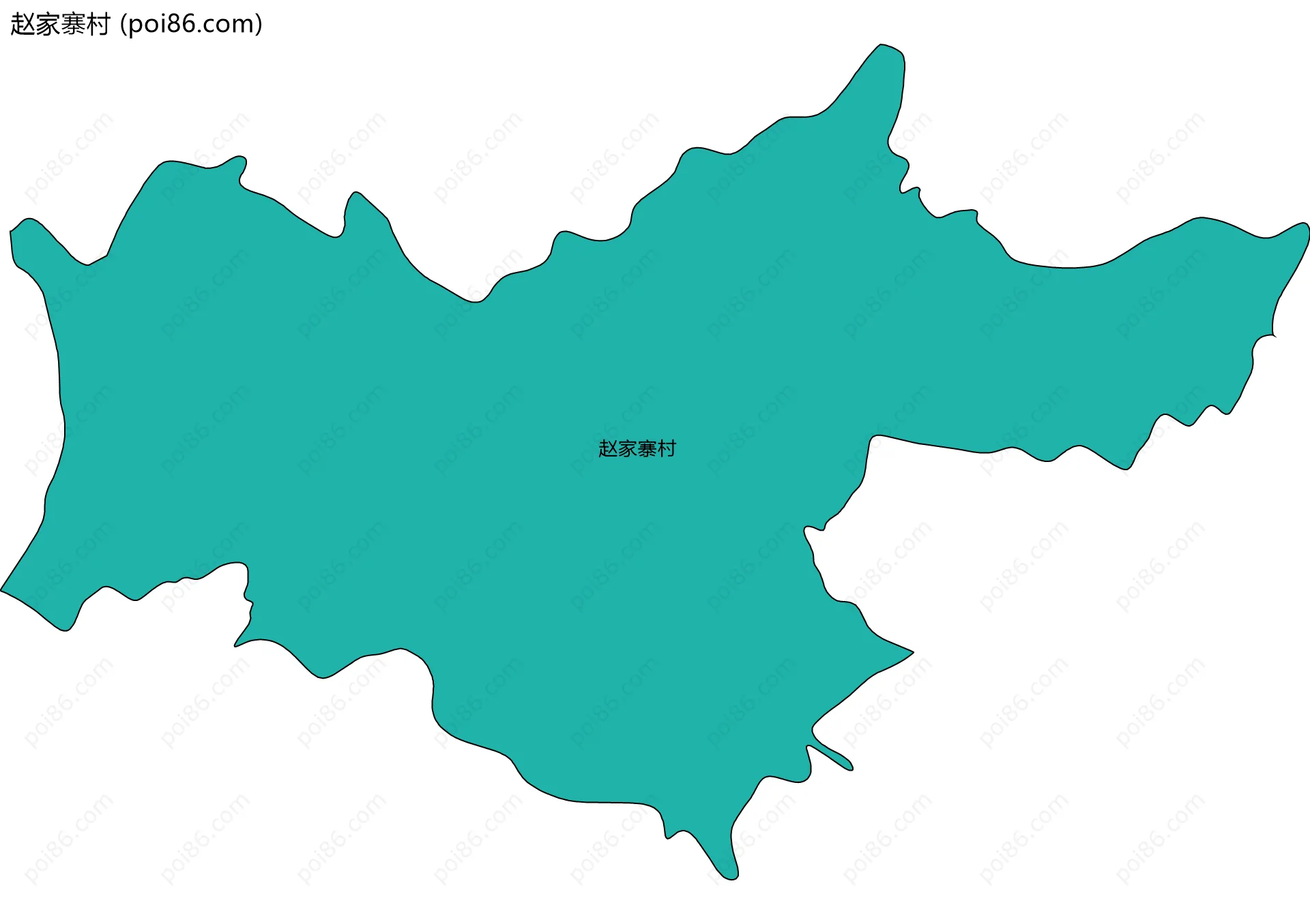 赵家寨村边界地图