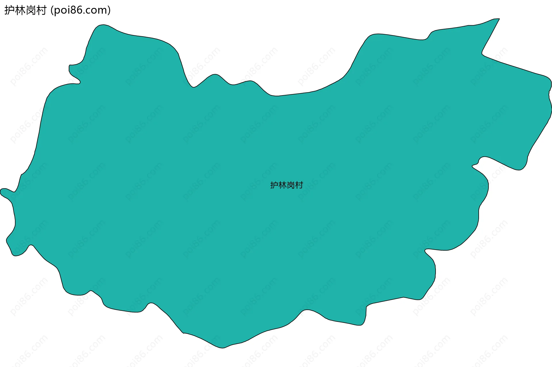 护林岗村边界地图