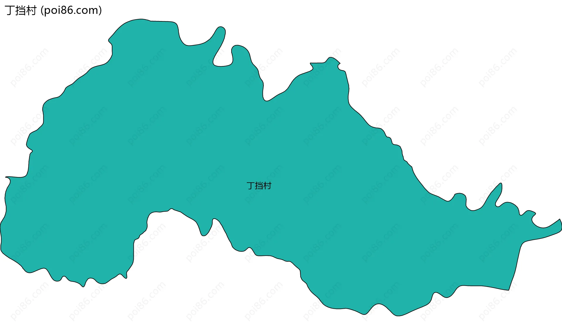 丁挡村边界地图