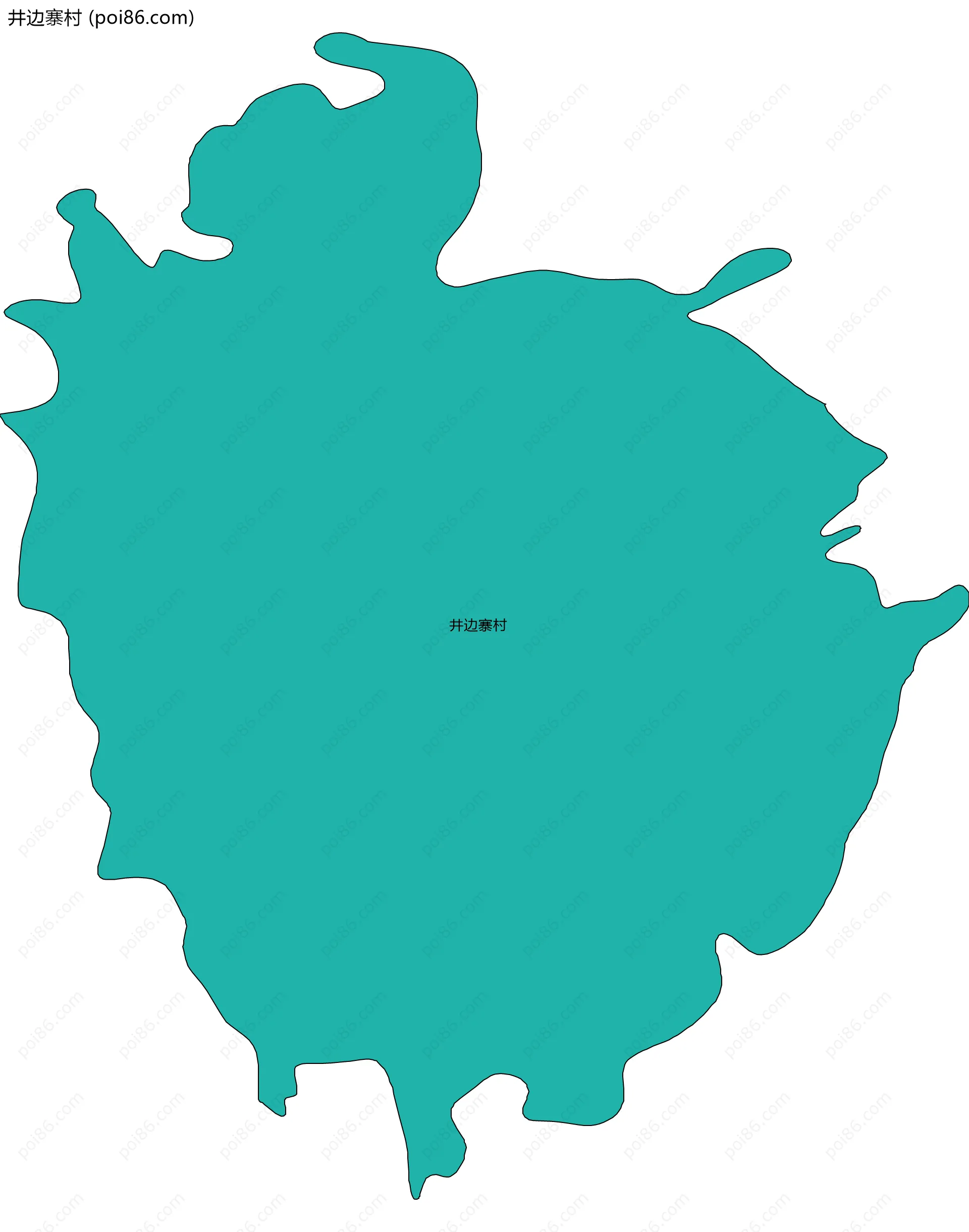 井边寨村边界地图