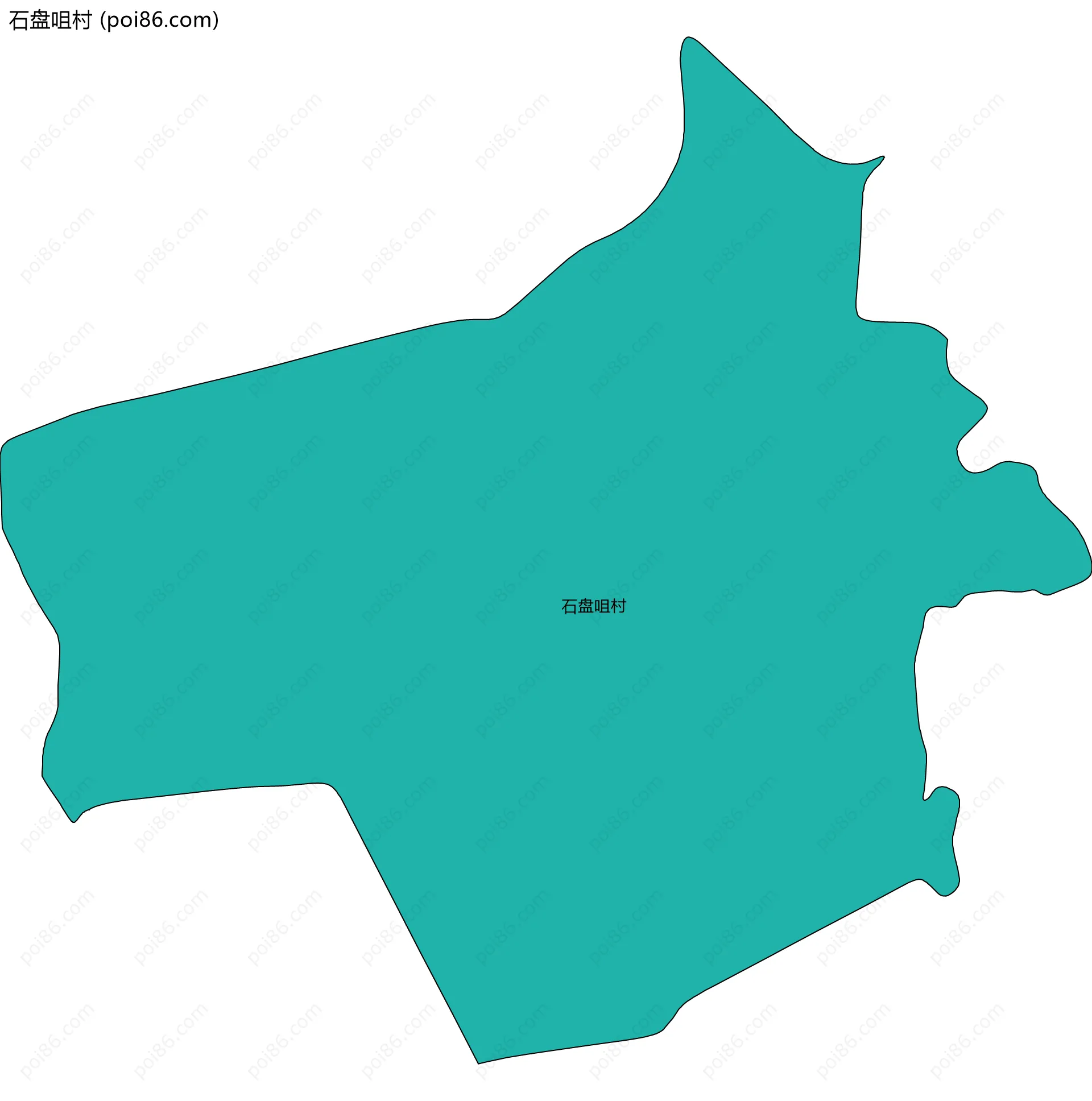 石盘咀村边界地图