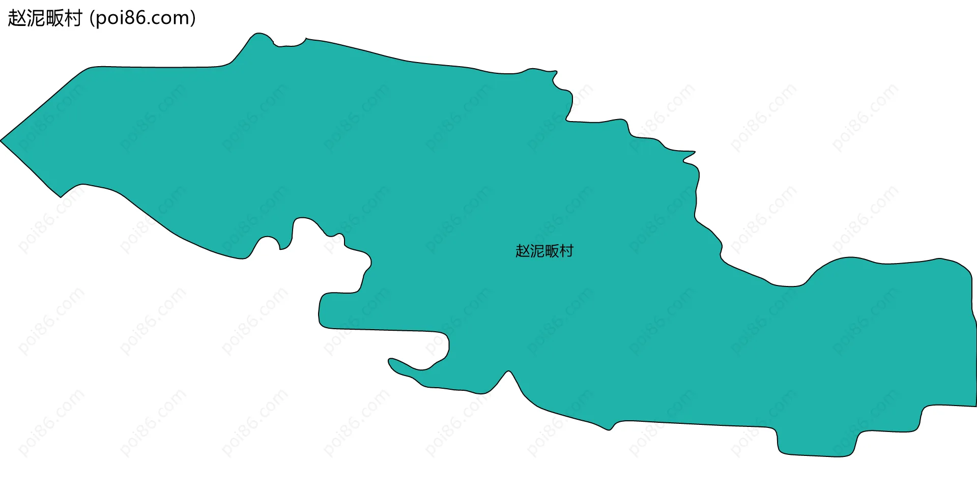 赵泥畈村边界地图