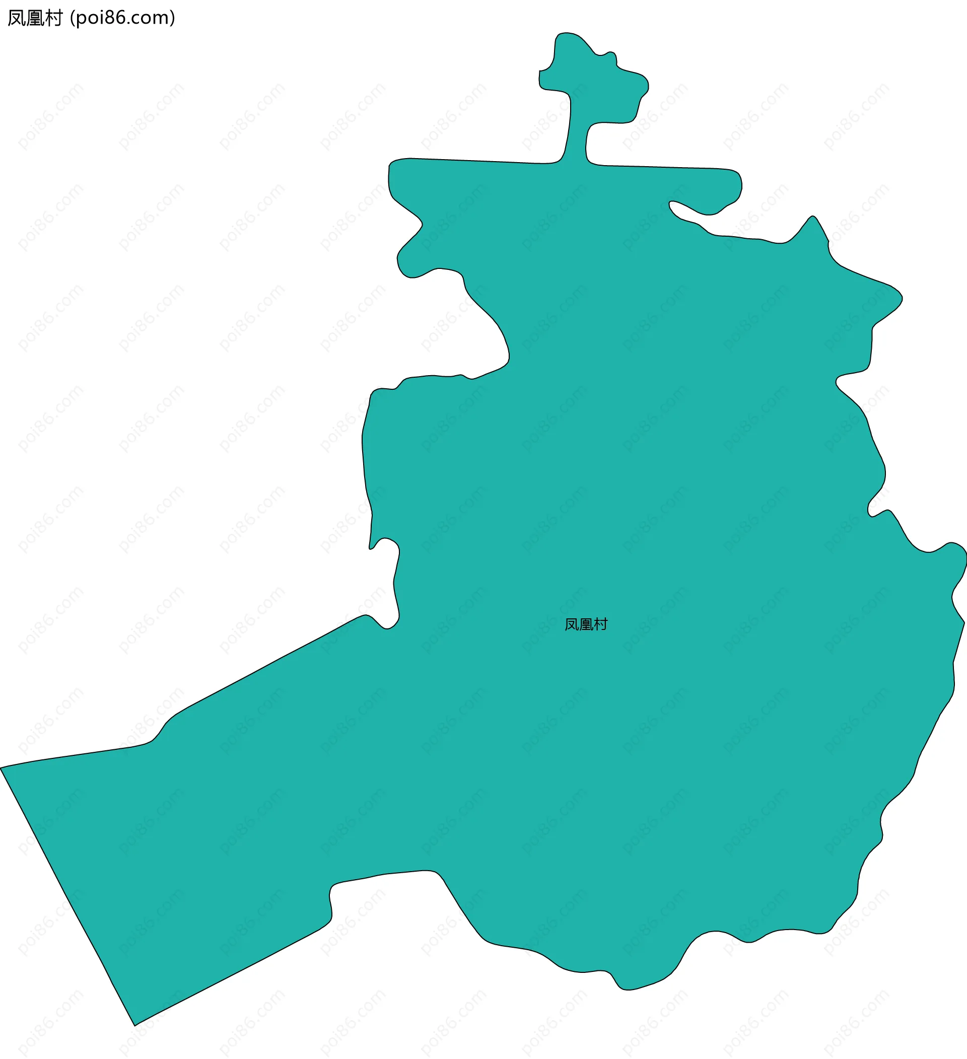 凤凰村边界地图