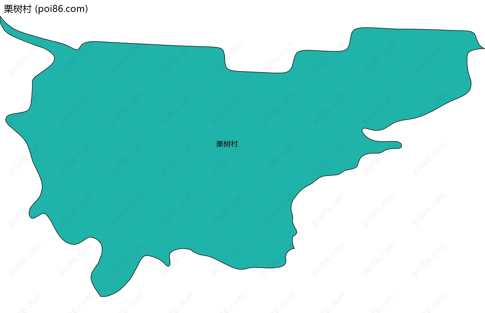 栗树村边界地图