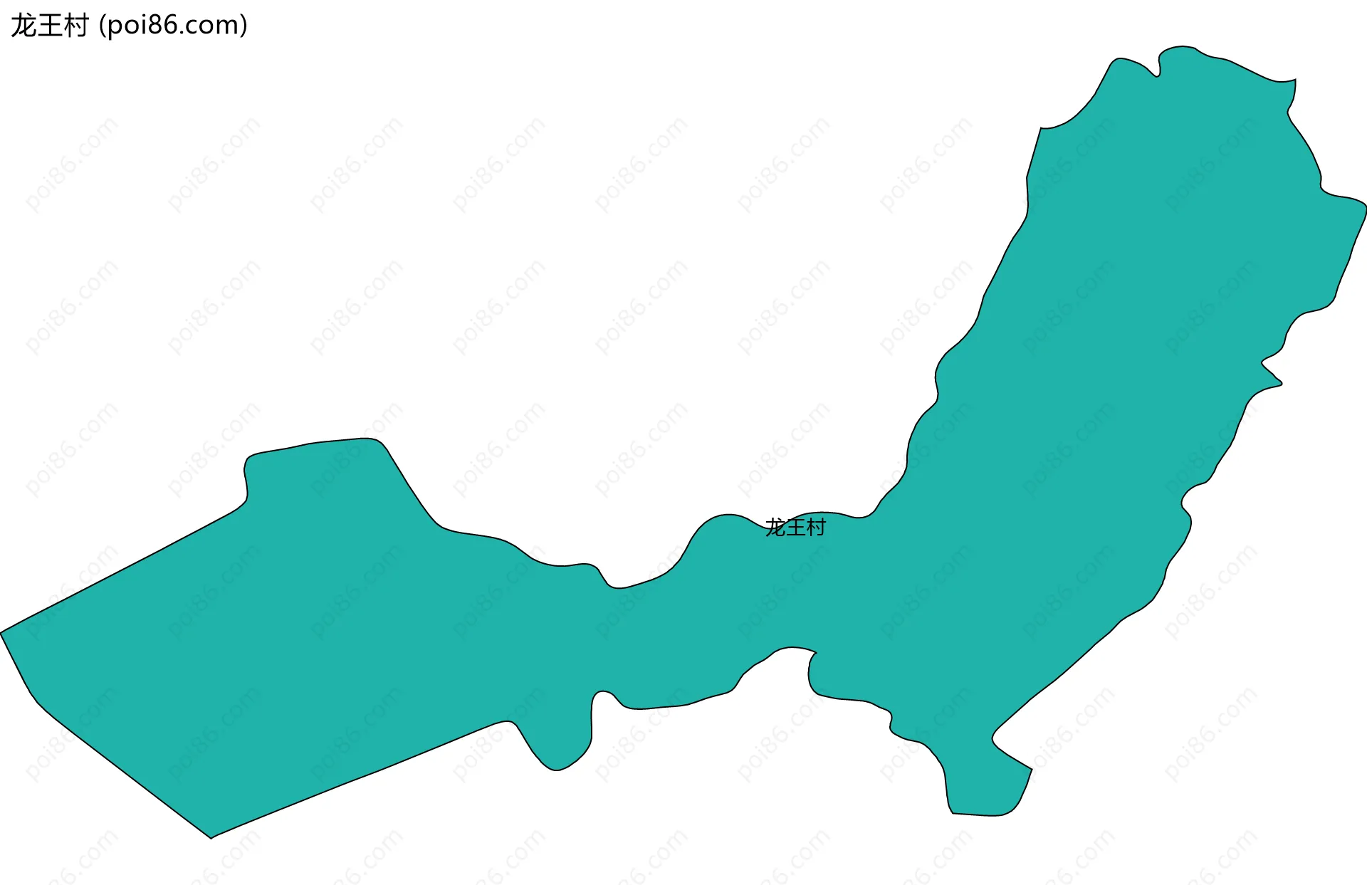 龙王村边界地图