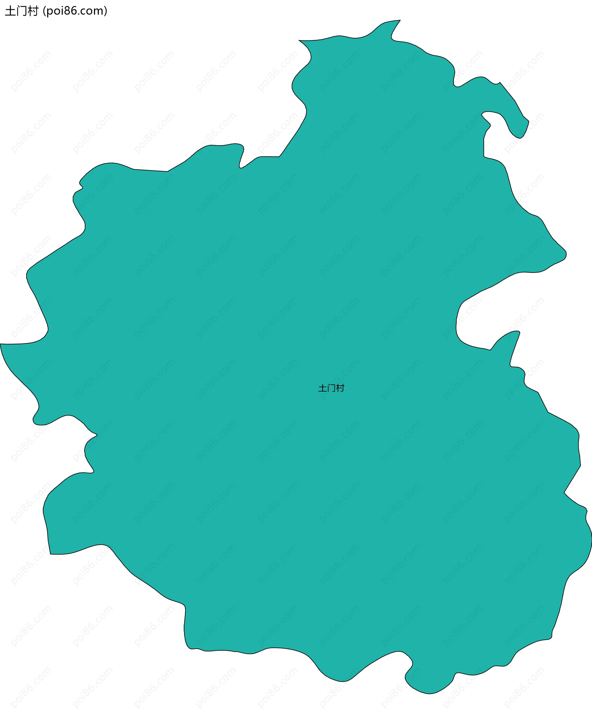 土门村边界地图