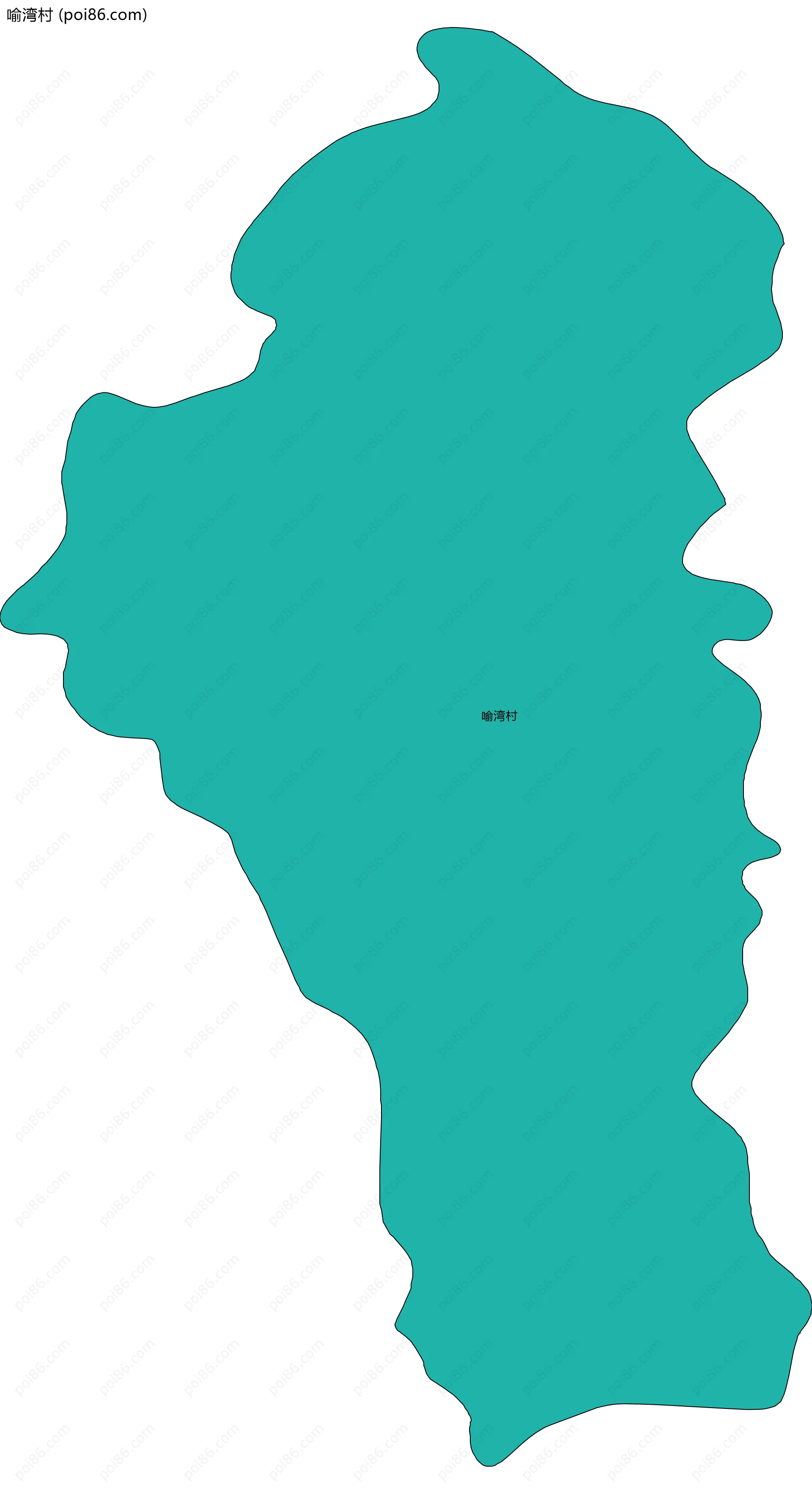 喻湾村边界地图