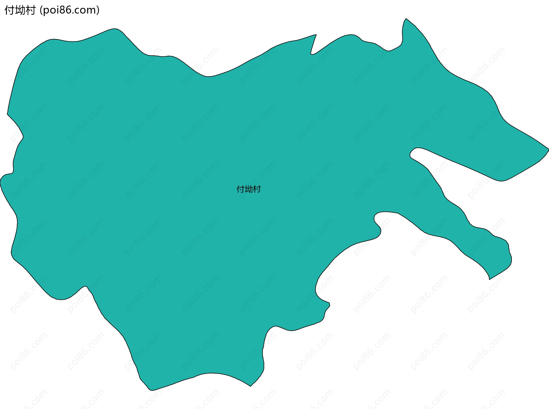 付坳村边界地图