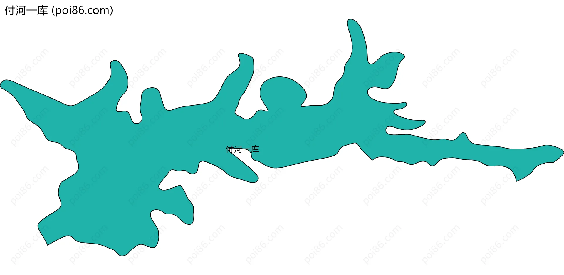 付河一库边界地图