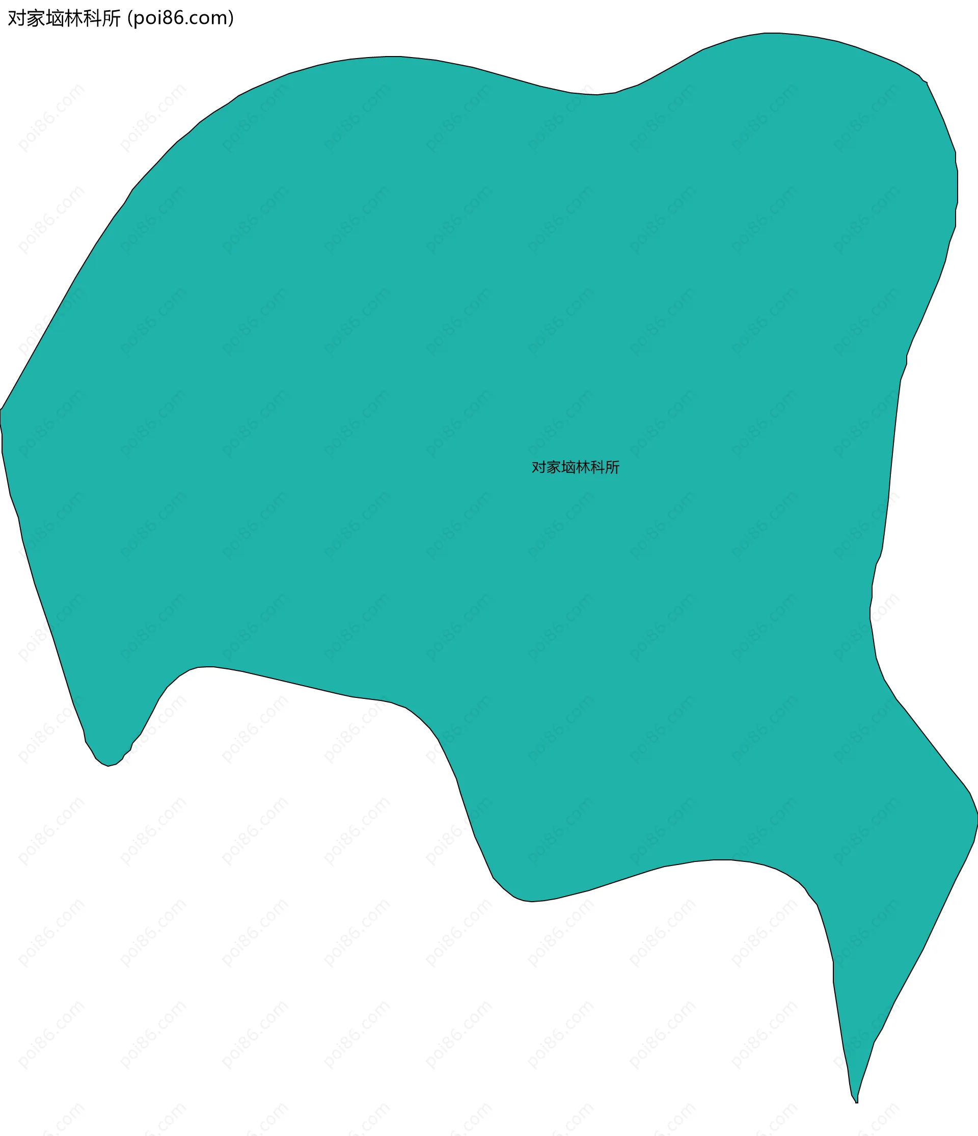 对家垴林科所边界地图