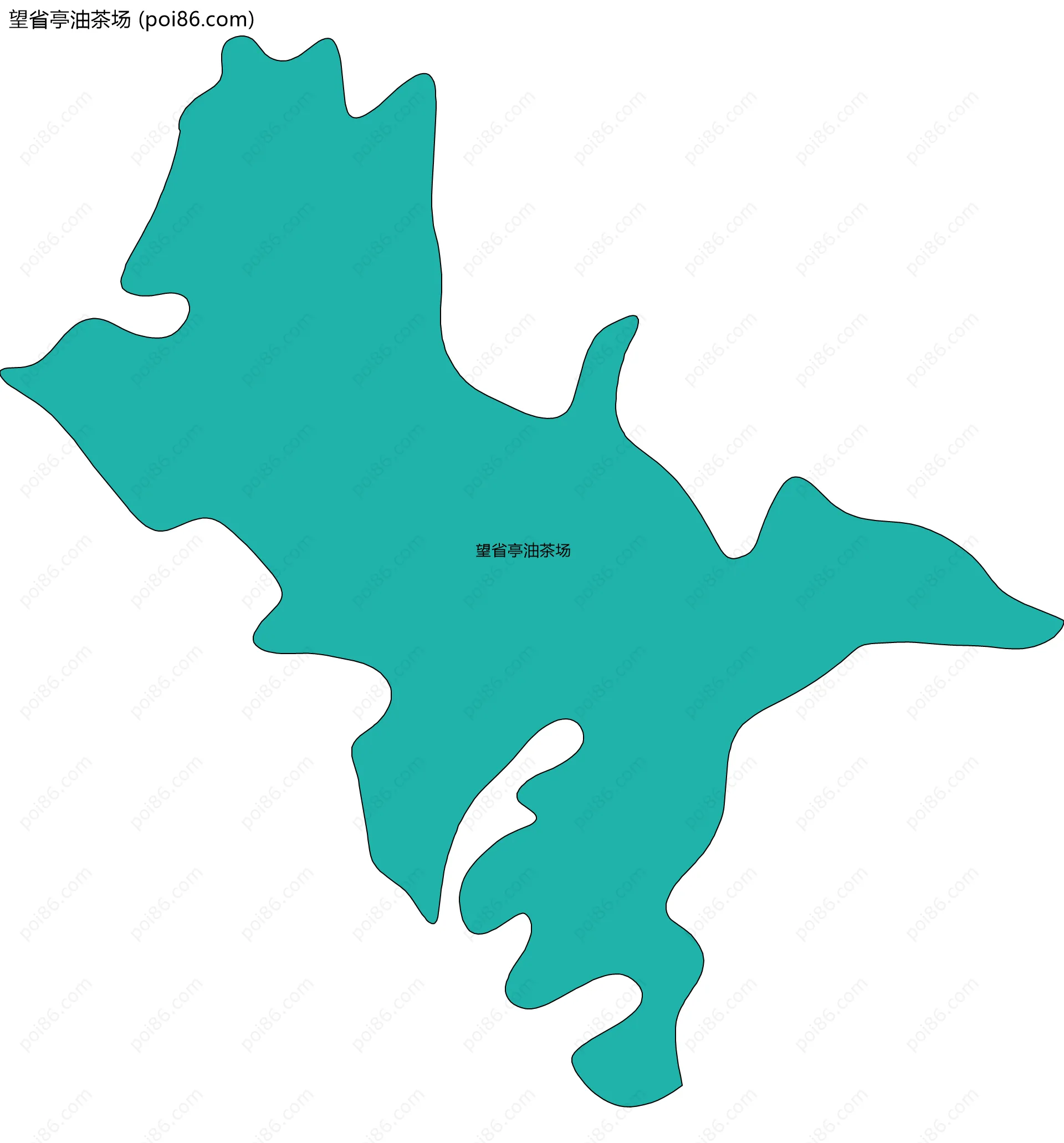 望省亭油茶场边界地图