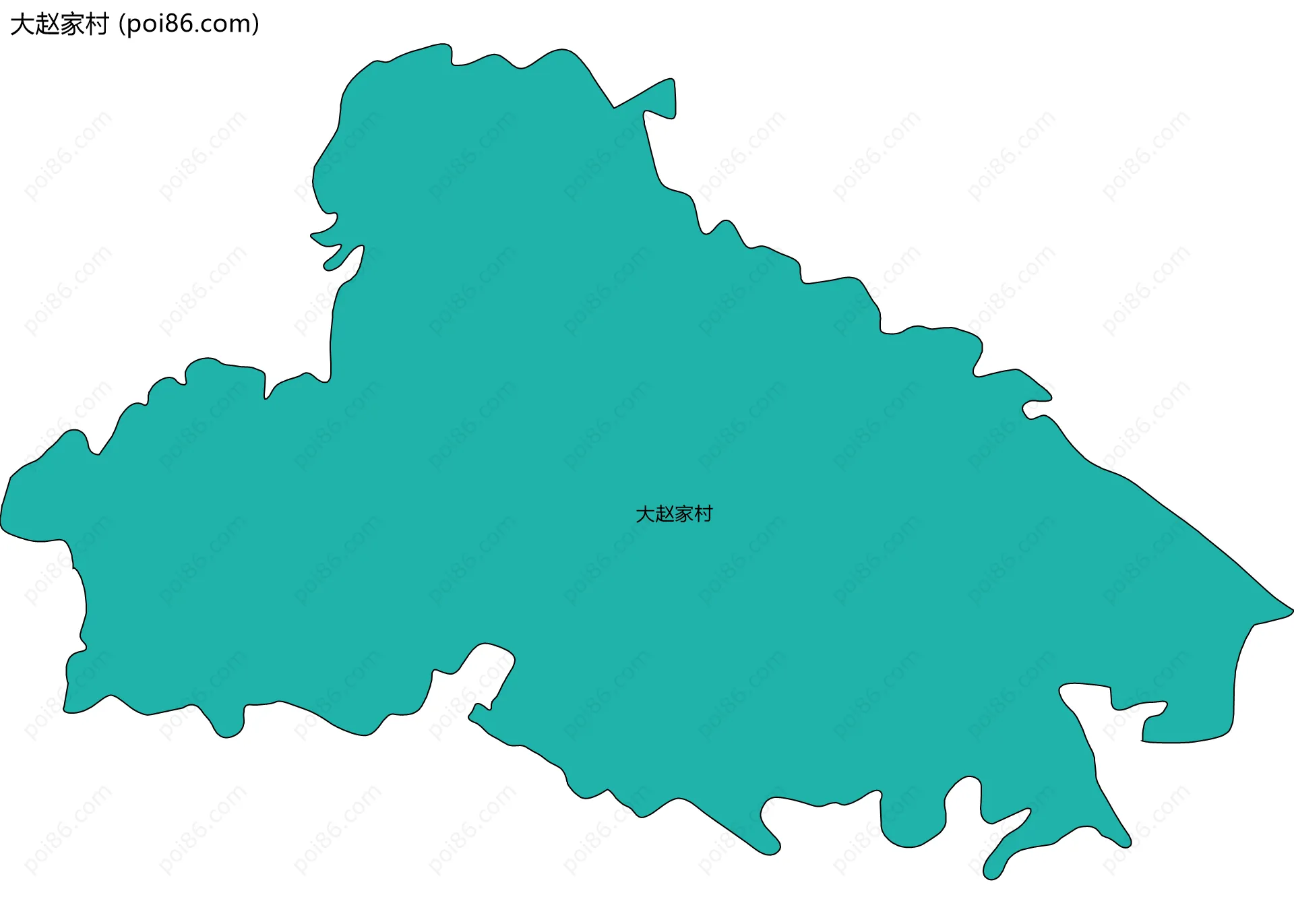 大赵家村边界地图