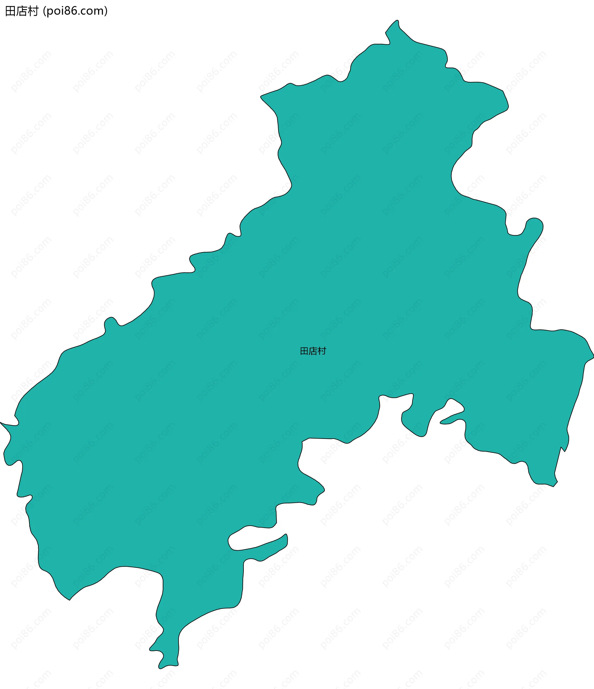 田店村边界地图