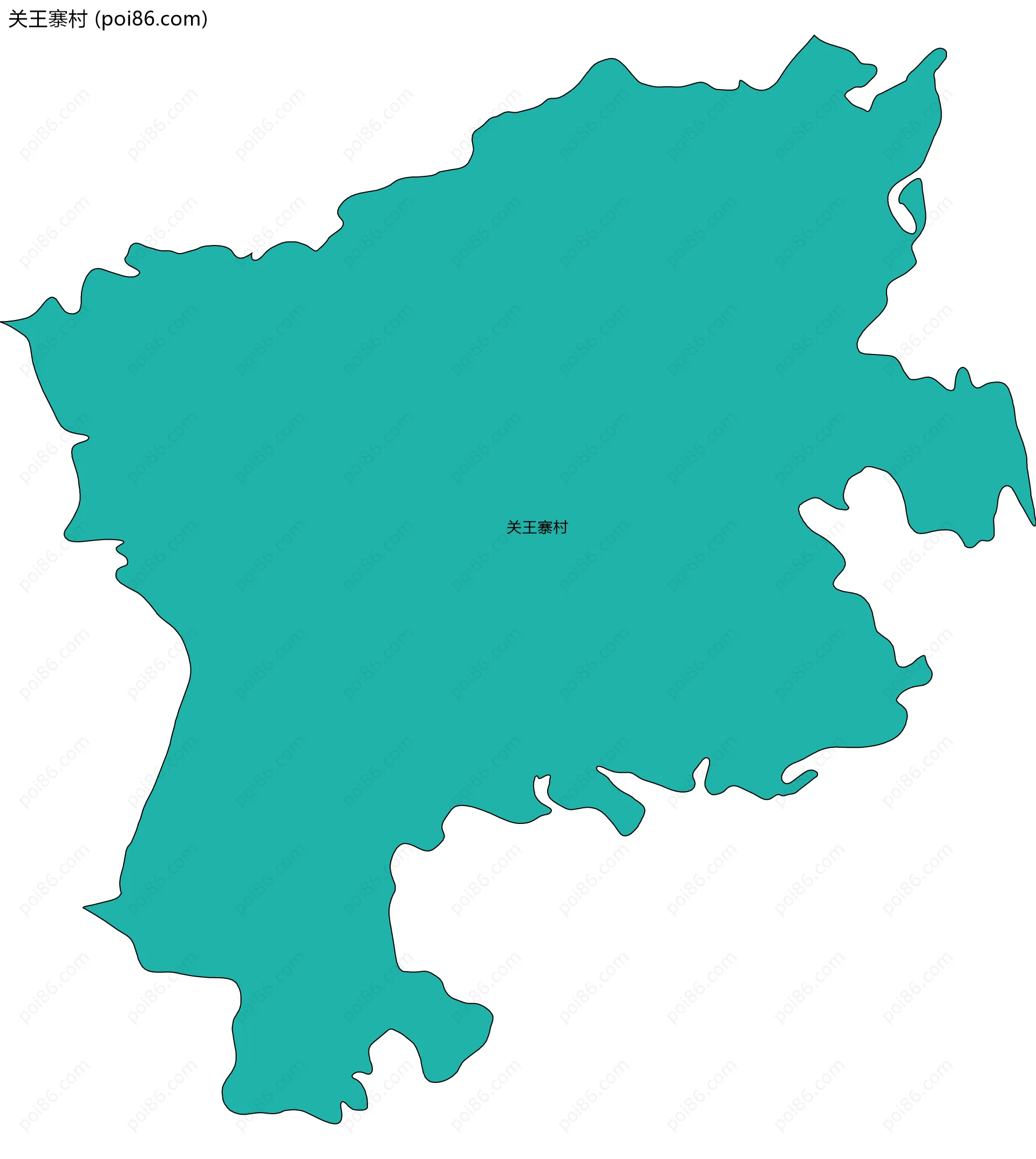 关王寨村边界地图