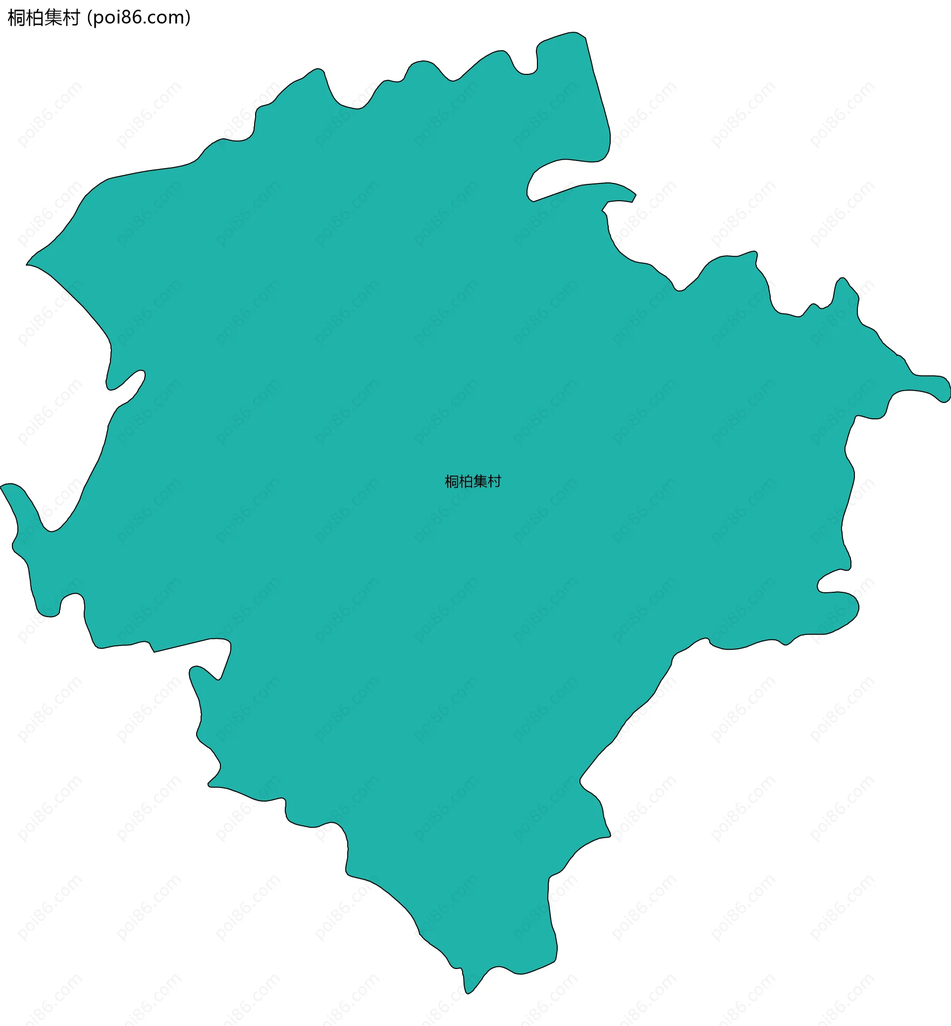 桐柏集村边界地图