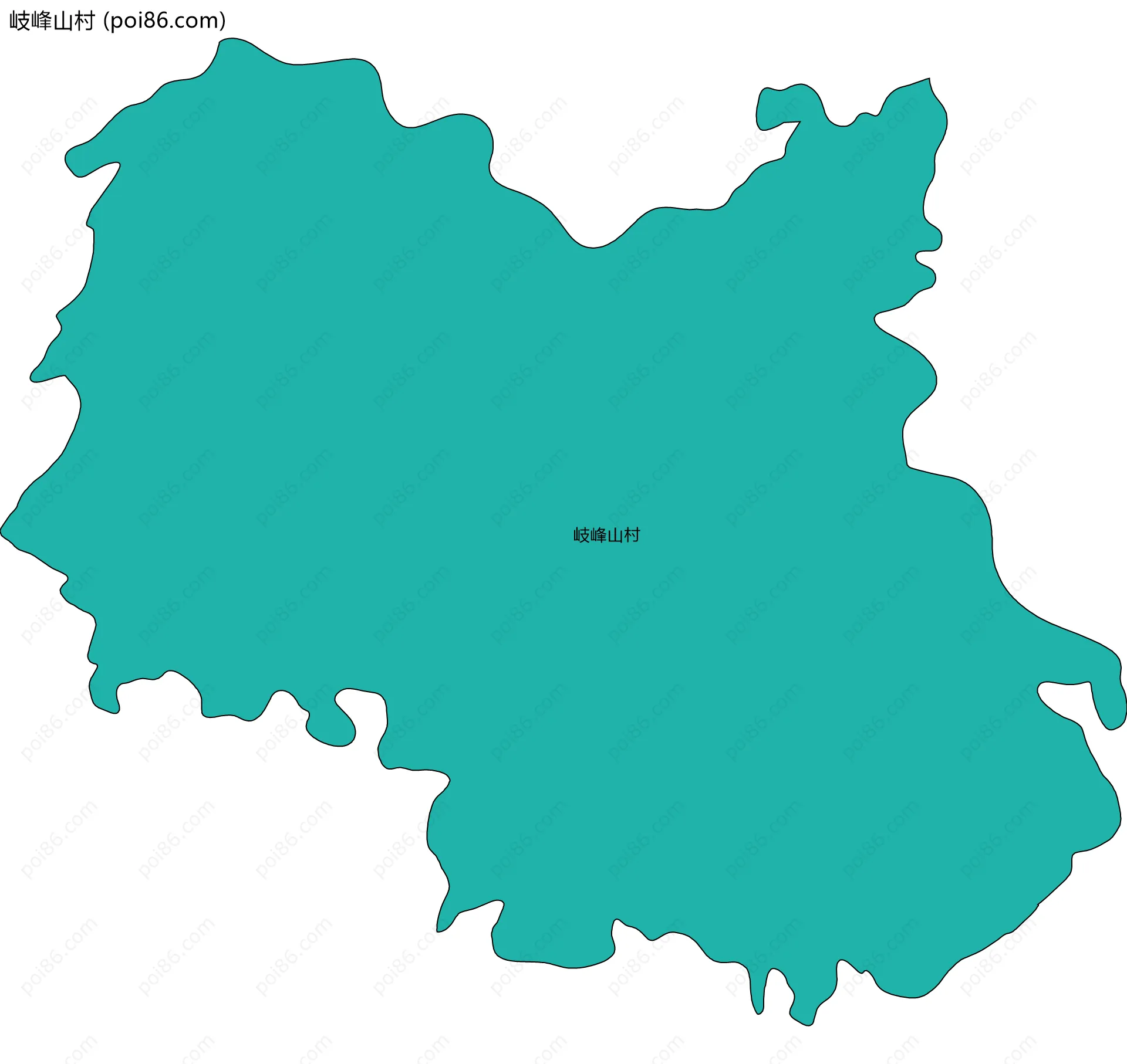 岐峰山村边界地图