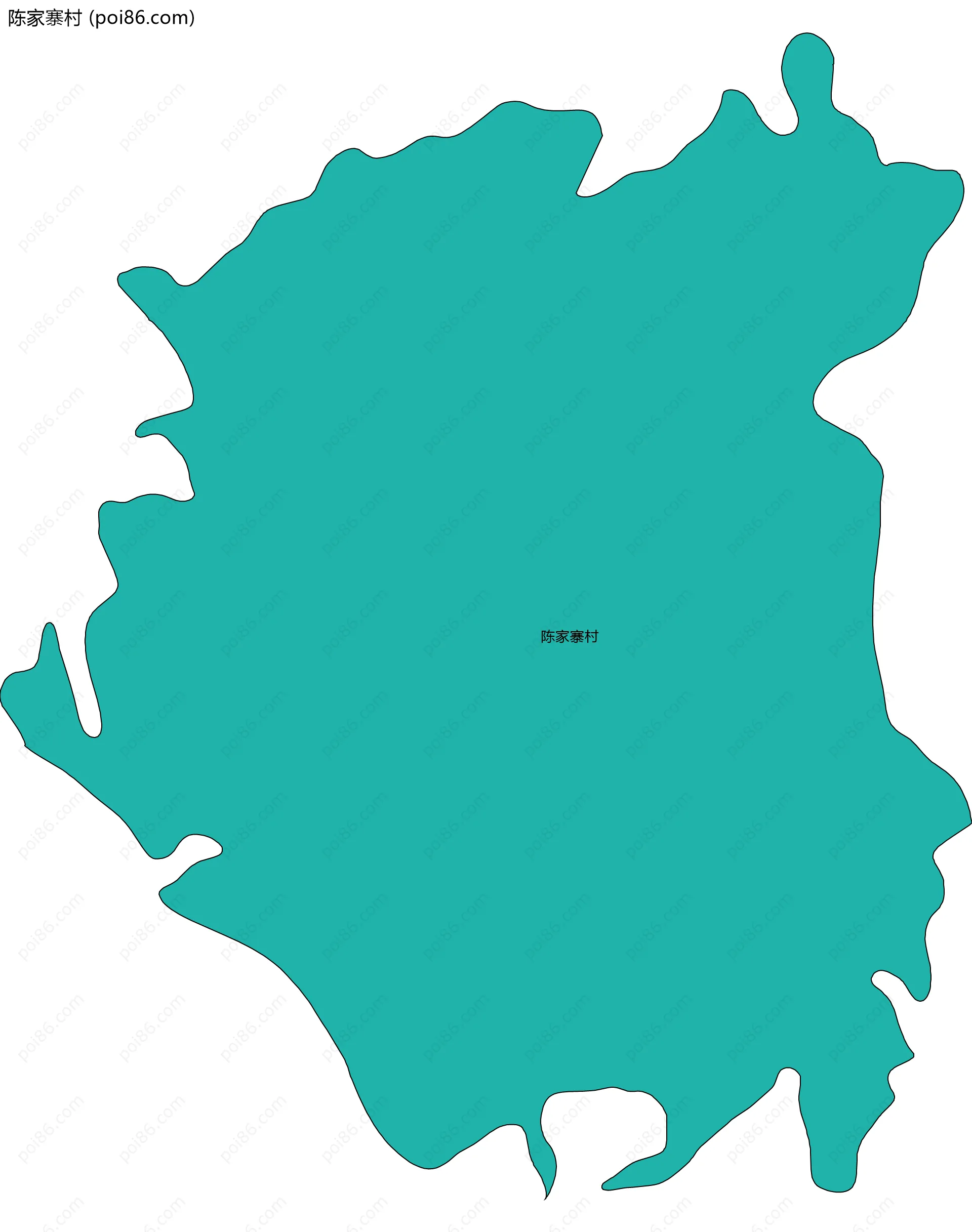 陈家寨村边界地图