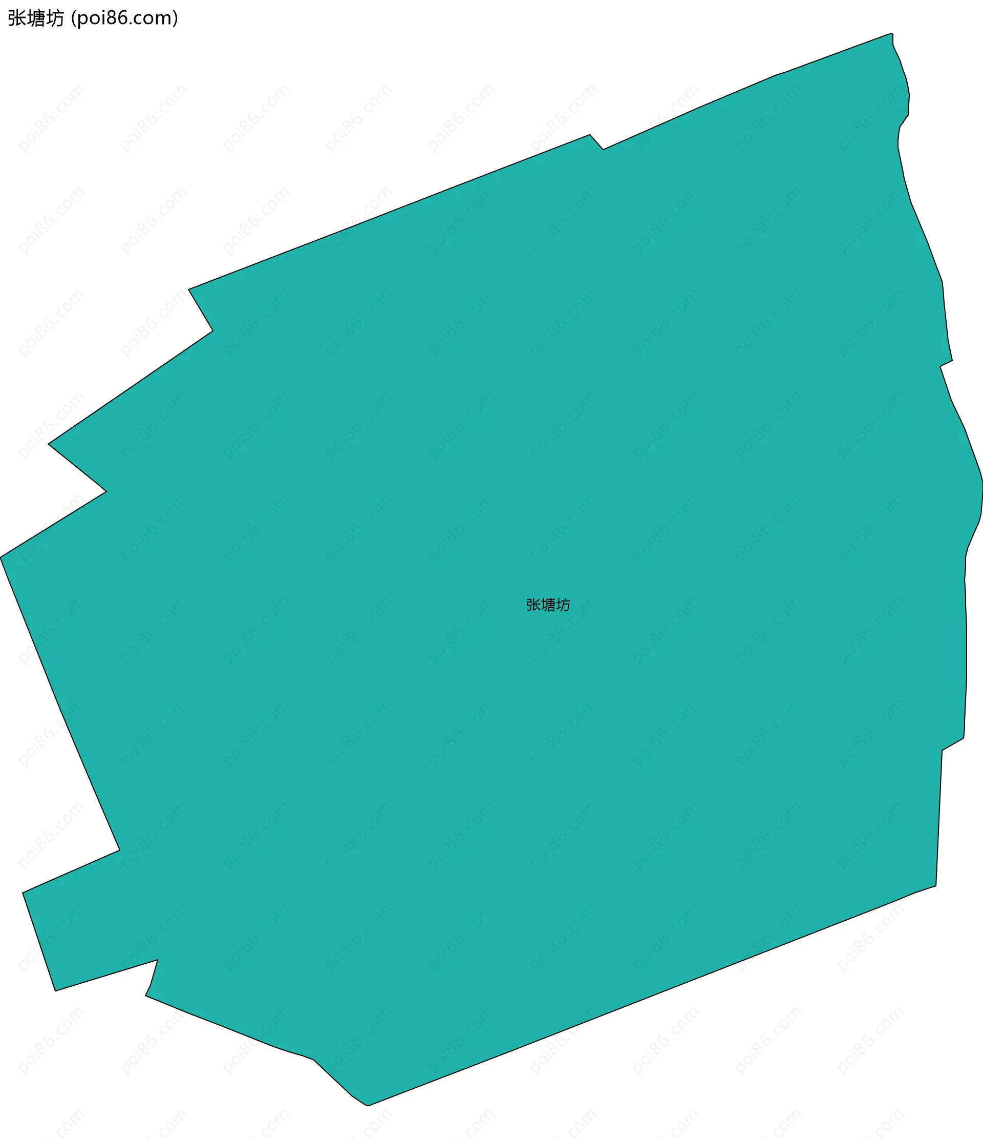 张塘坊边界地图