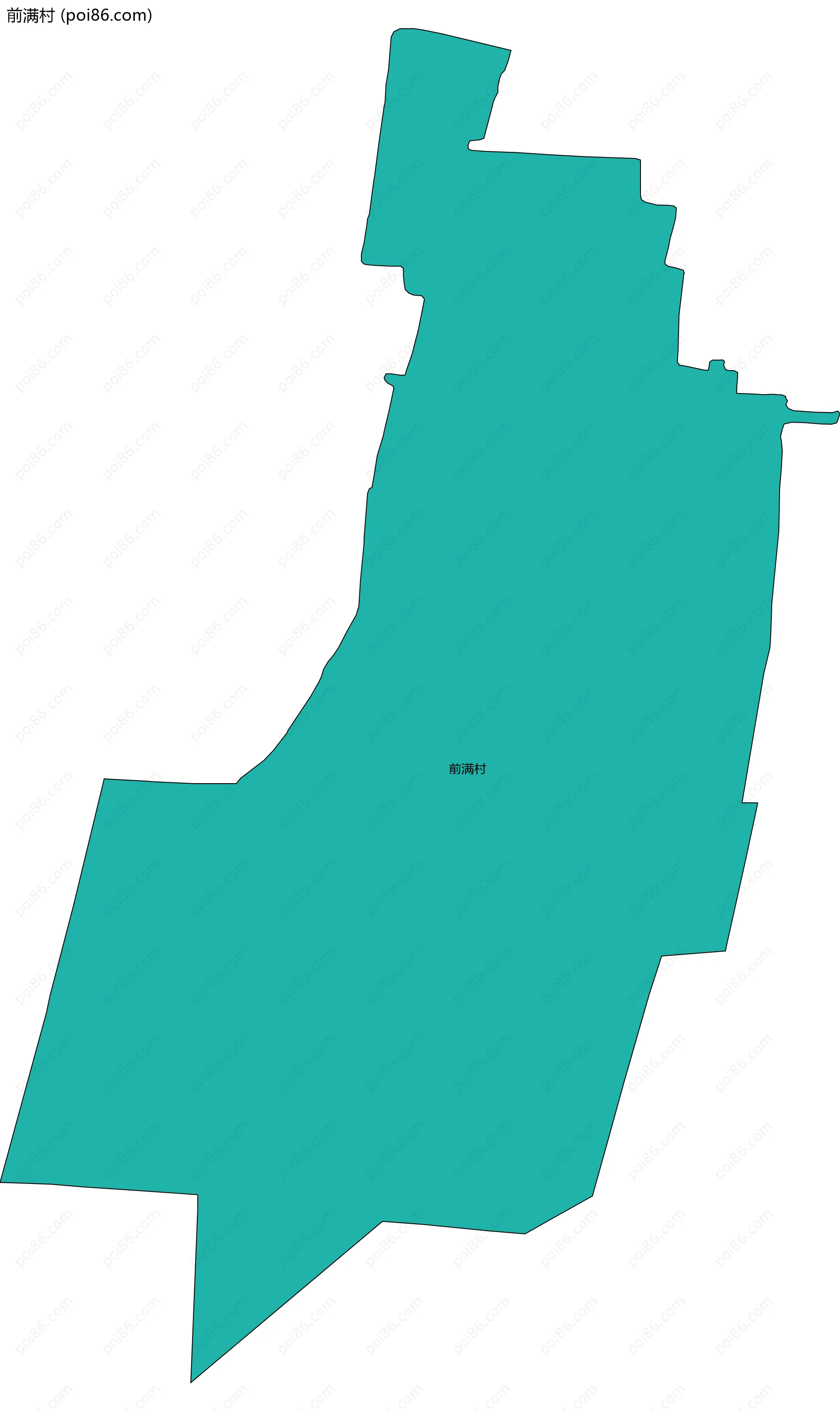 前满村边界地图