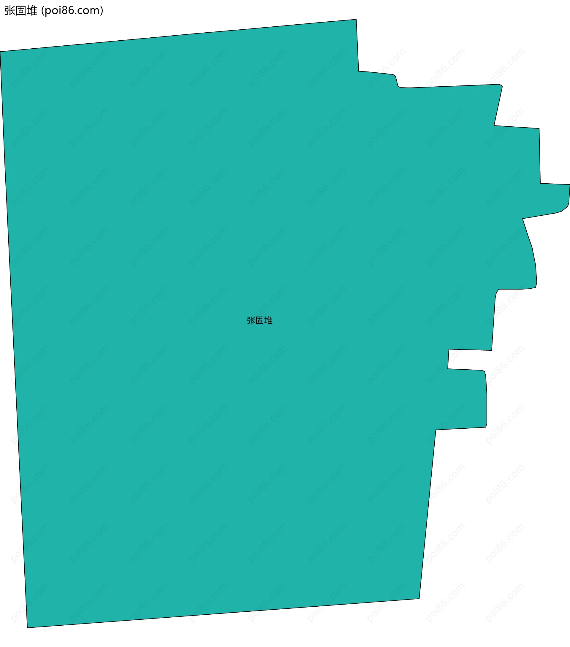 张固堆边界地图