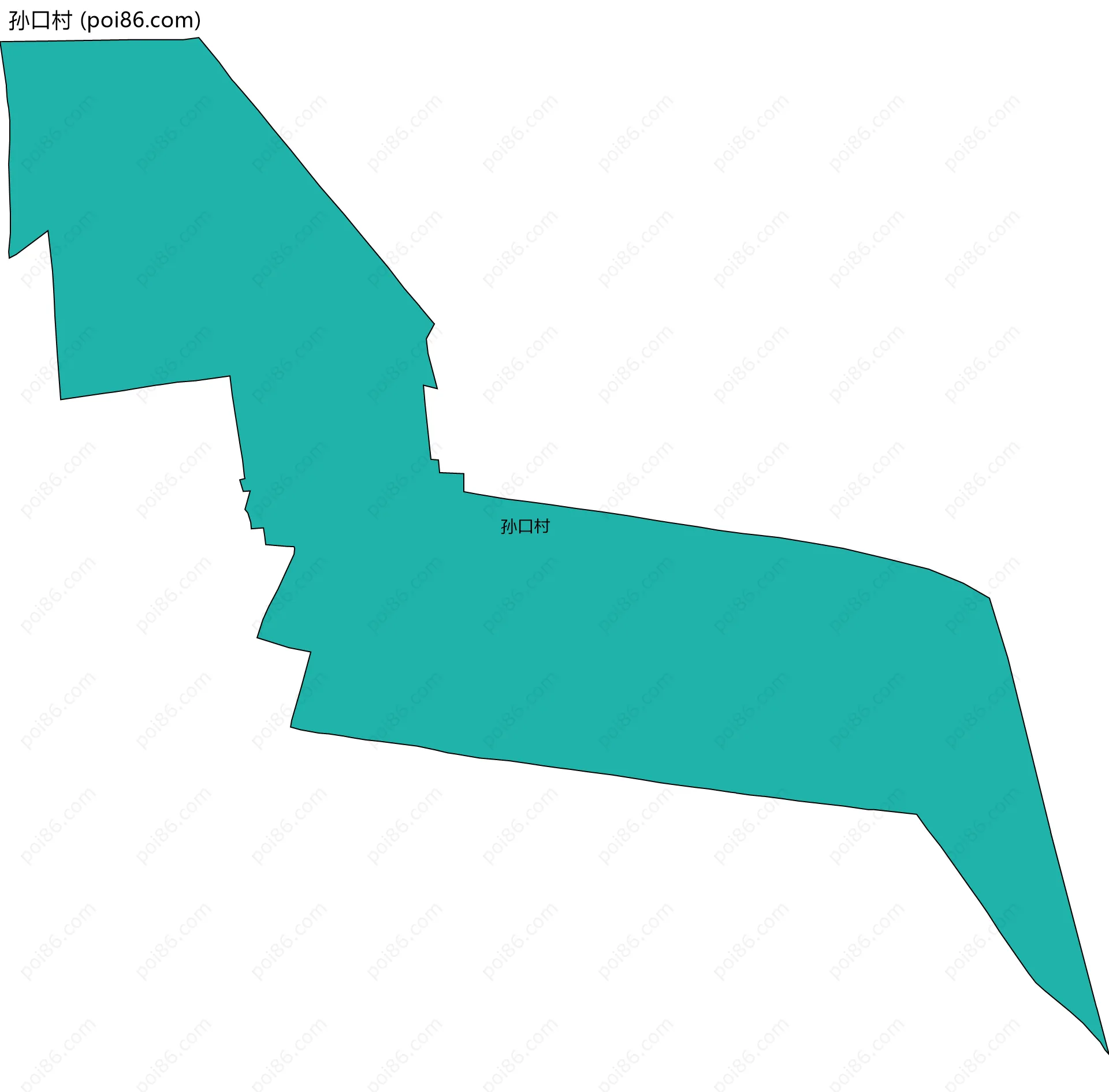 孙口村边界地图