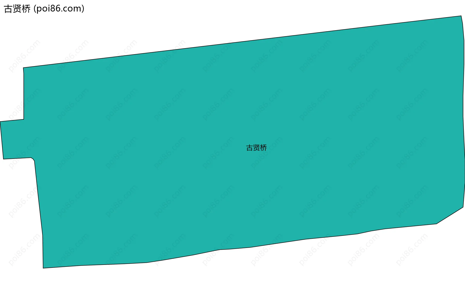 古贤桥边界地图