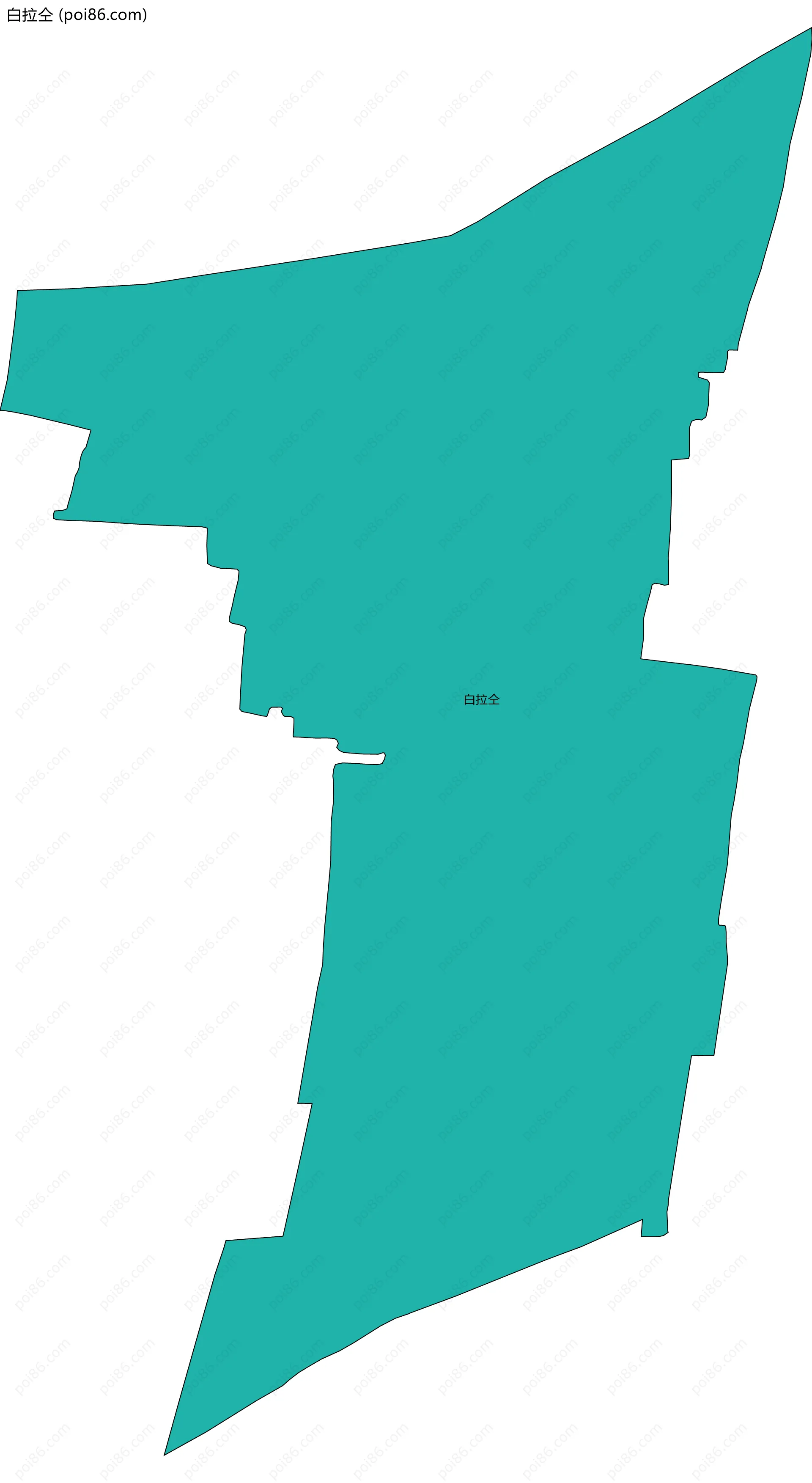 白拉仝边界地图