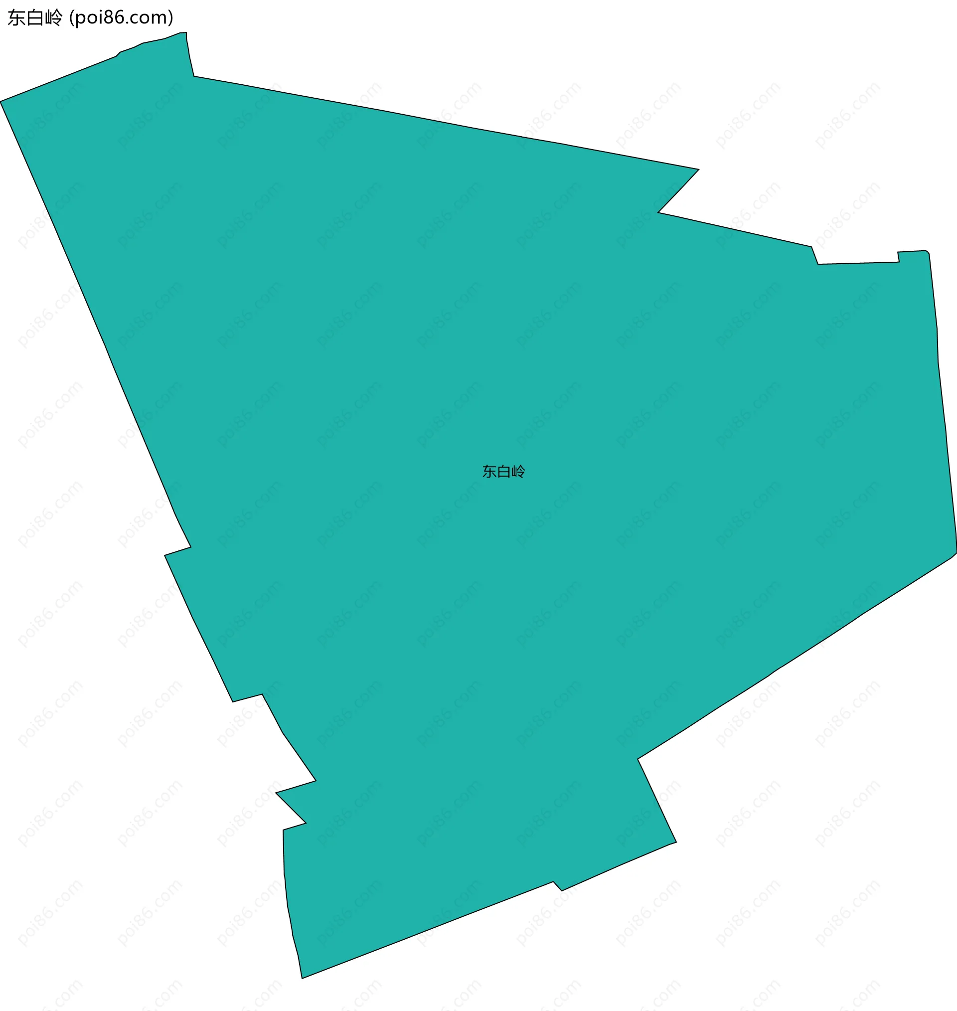 东白岭边界地图