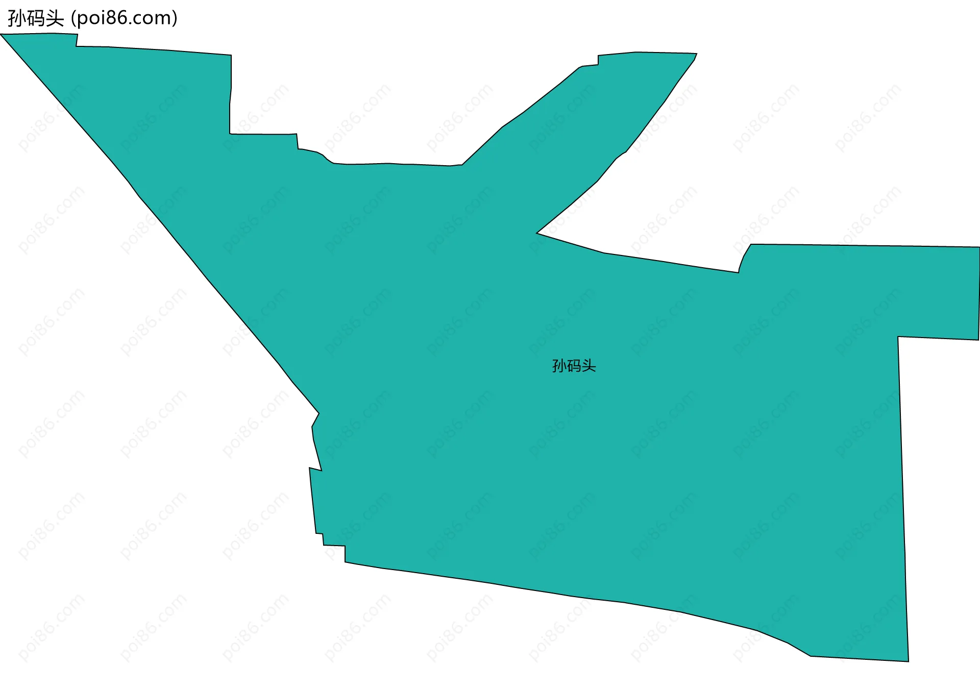 孙码头边界地图