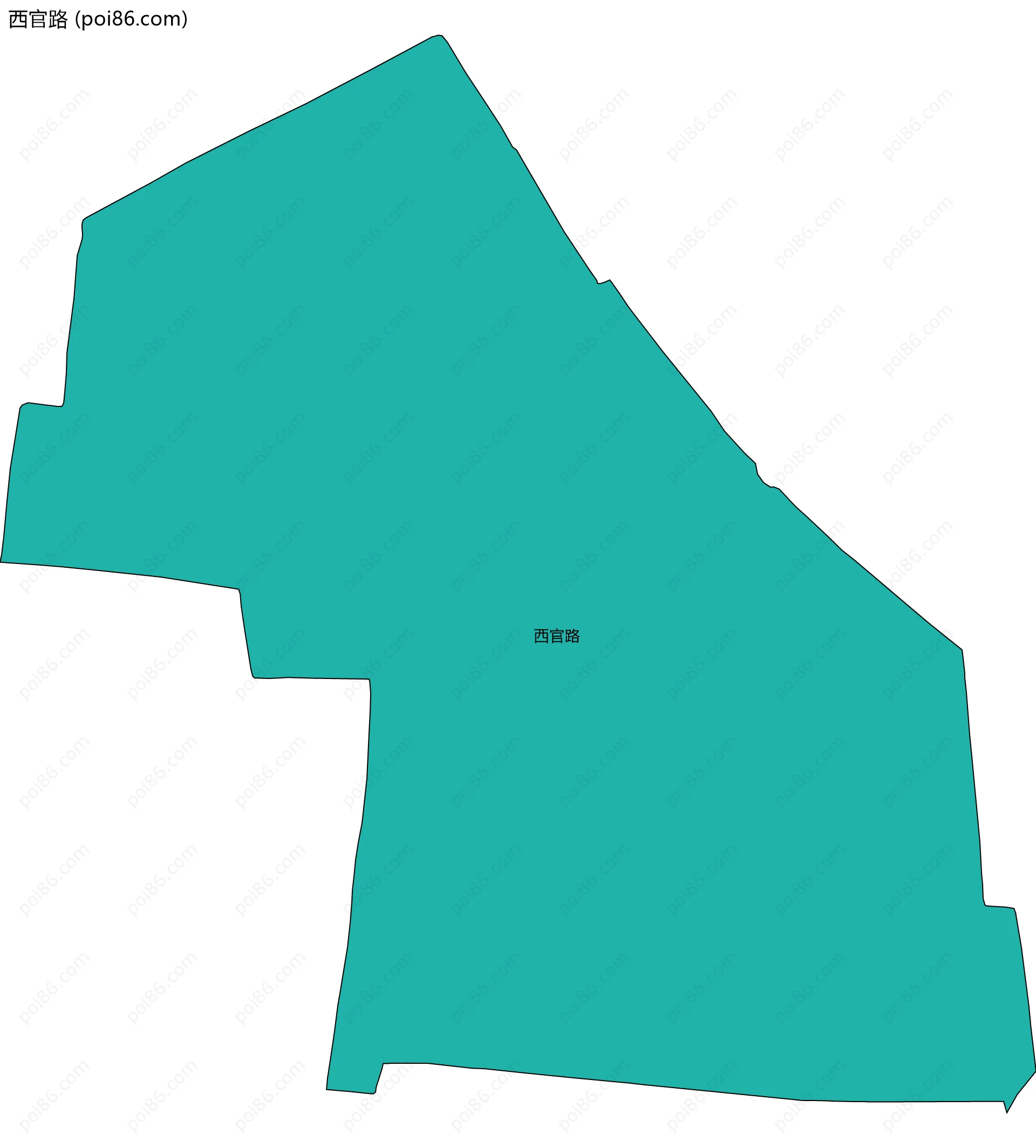 西官路边界地图