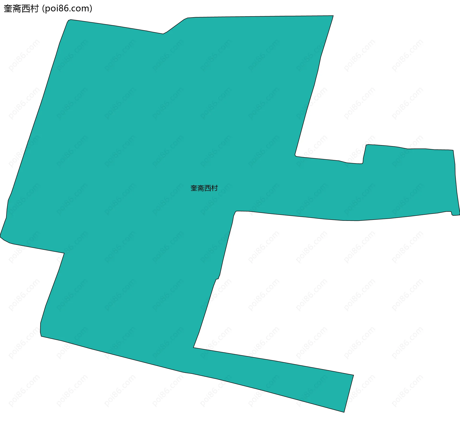 奎斋西村边界地图