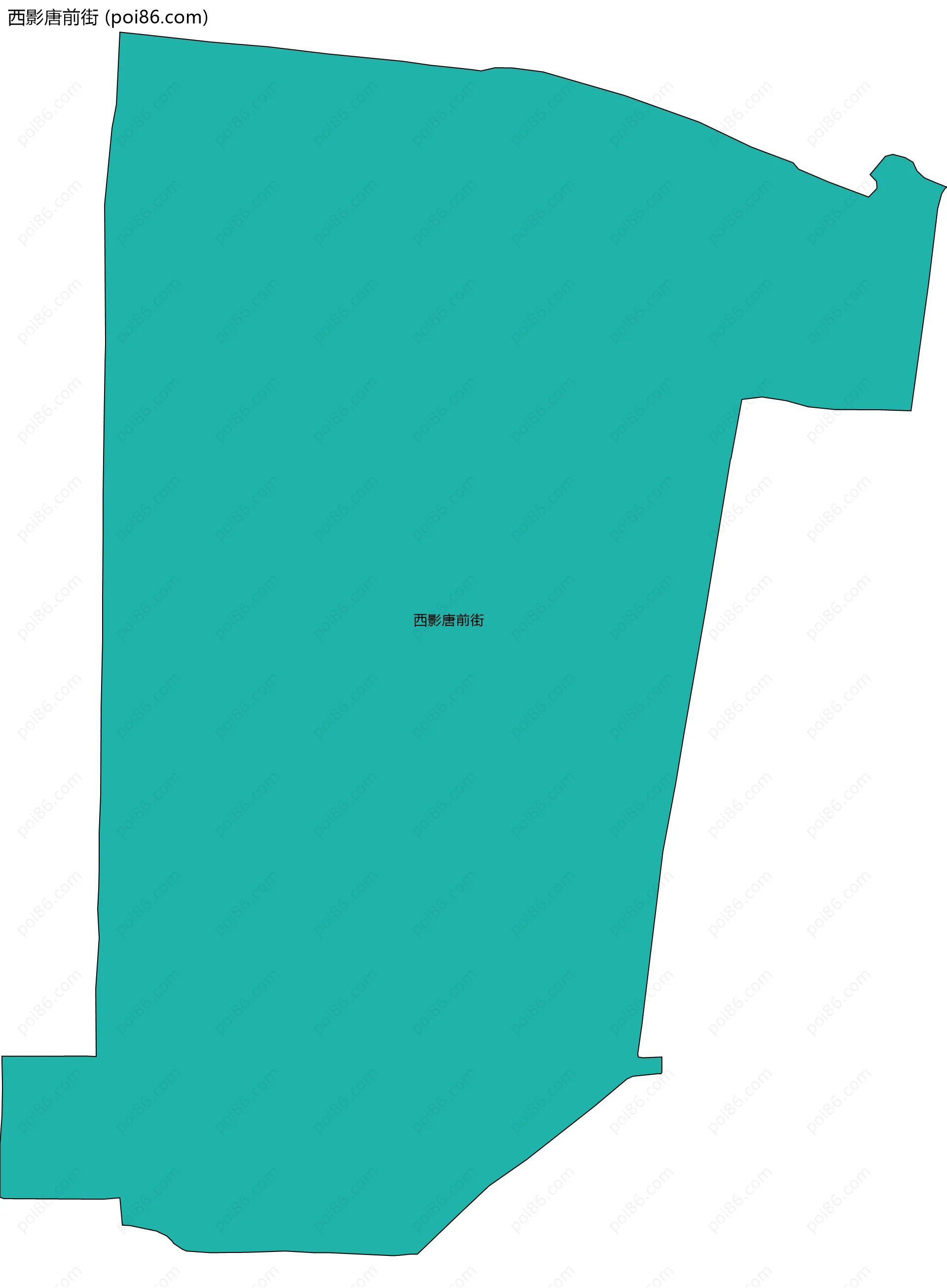 西影唐前街边界地图
