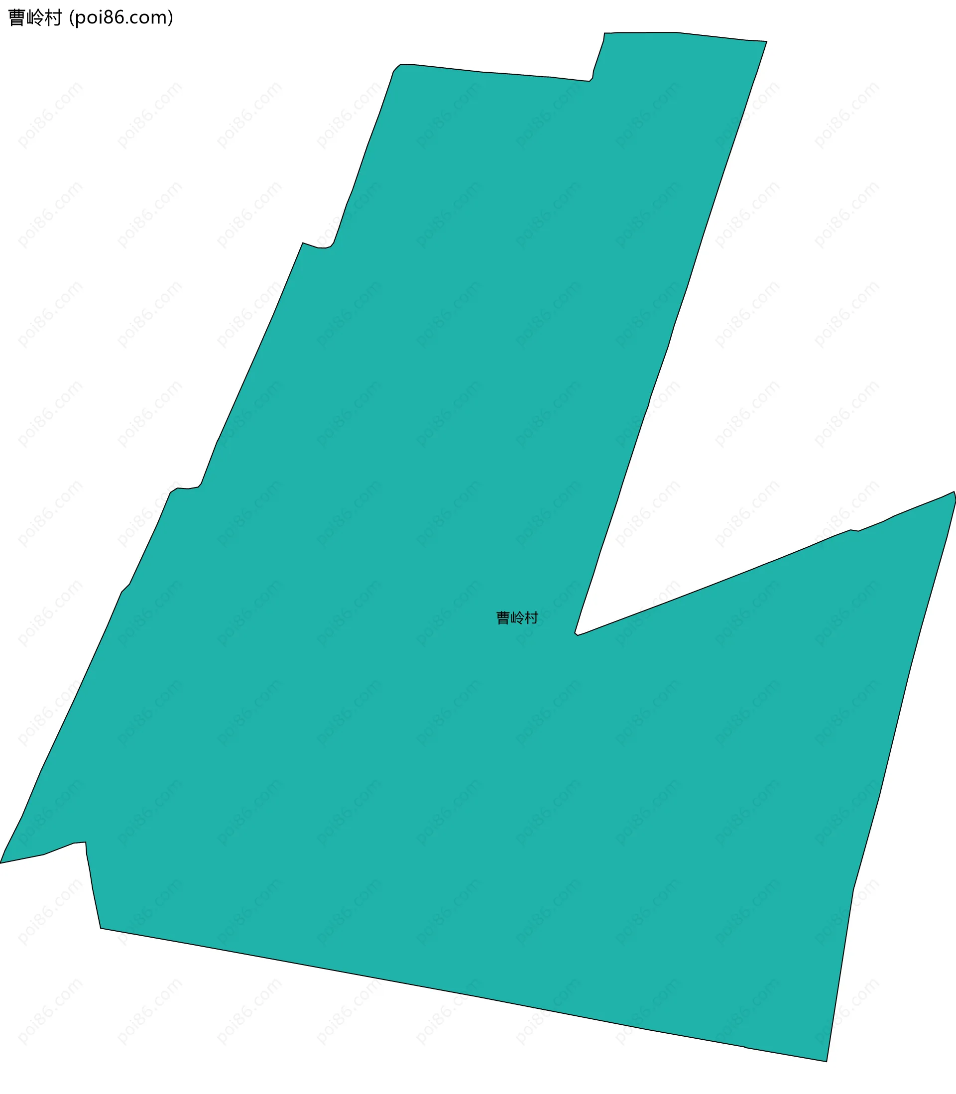 曹岭村边界地图