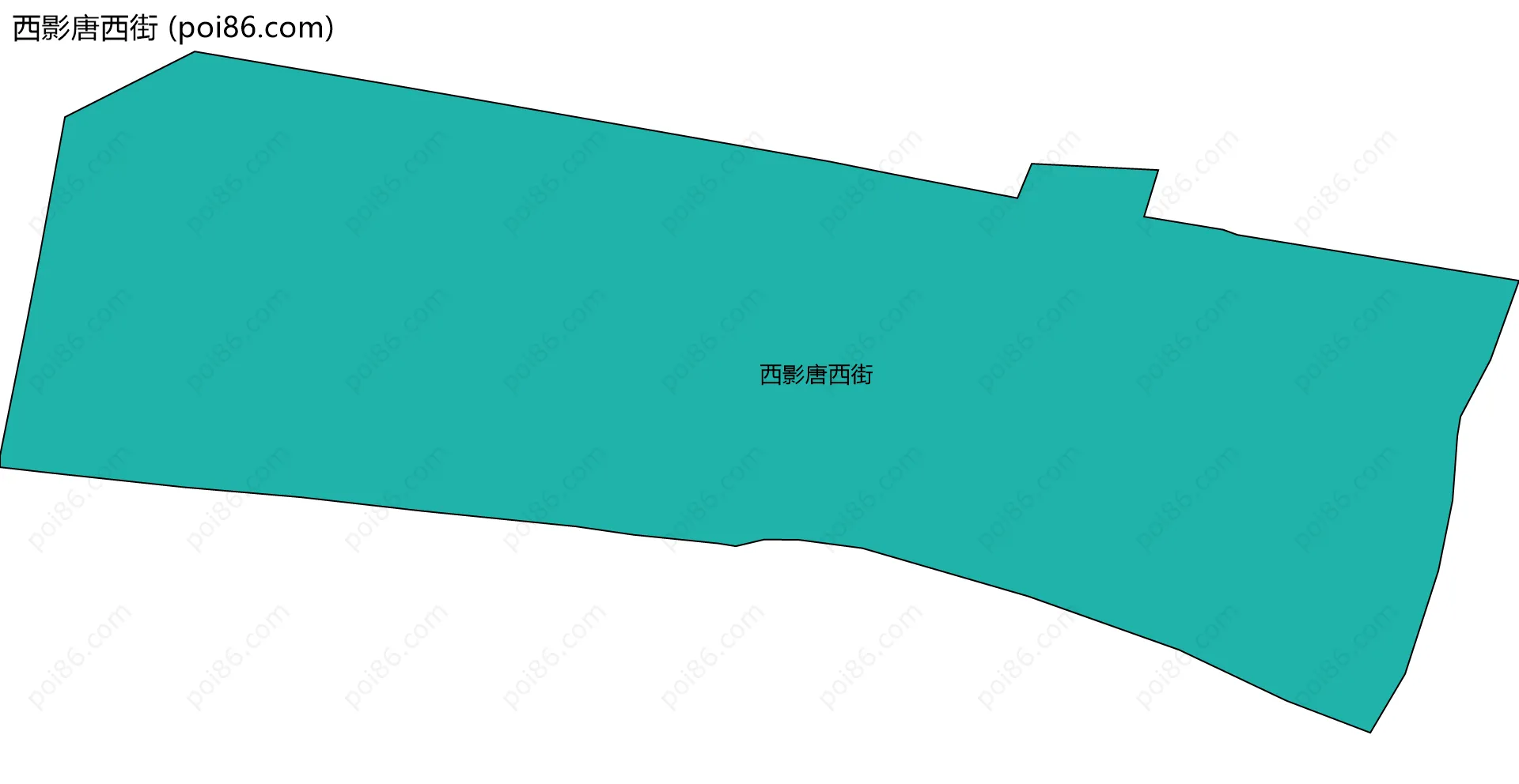 西影唐西街边界地图