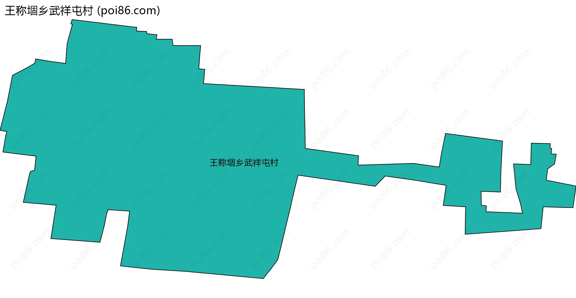 王称堌乡武祥屯村边界地图