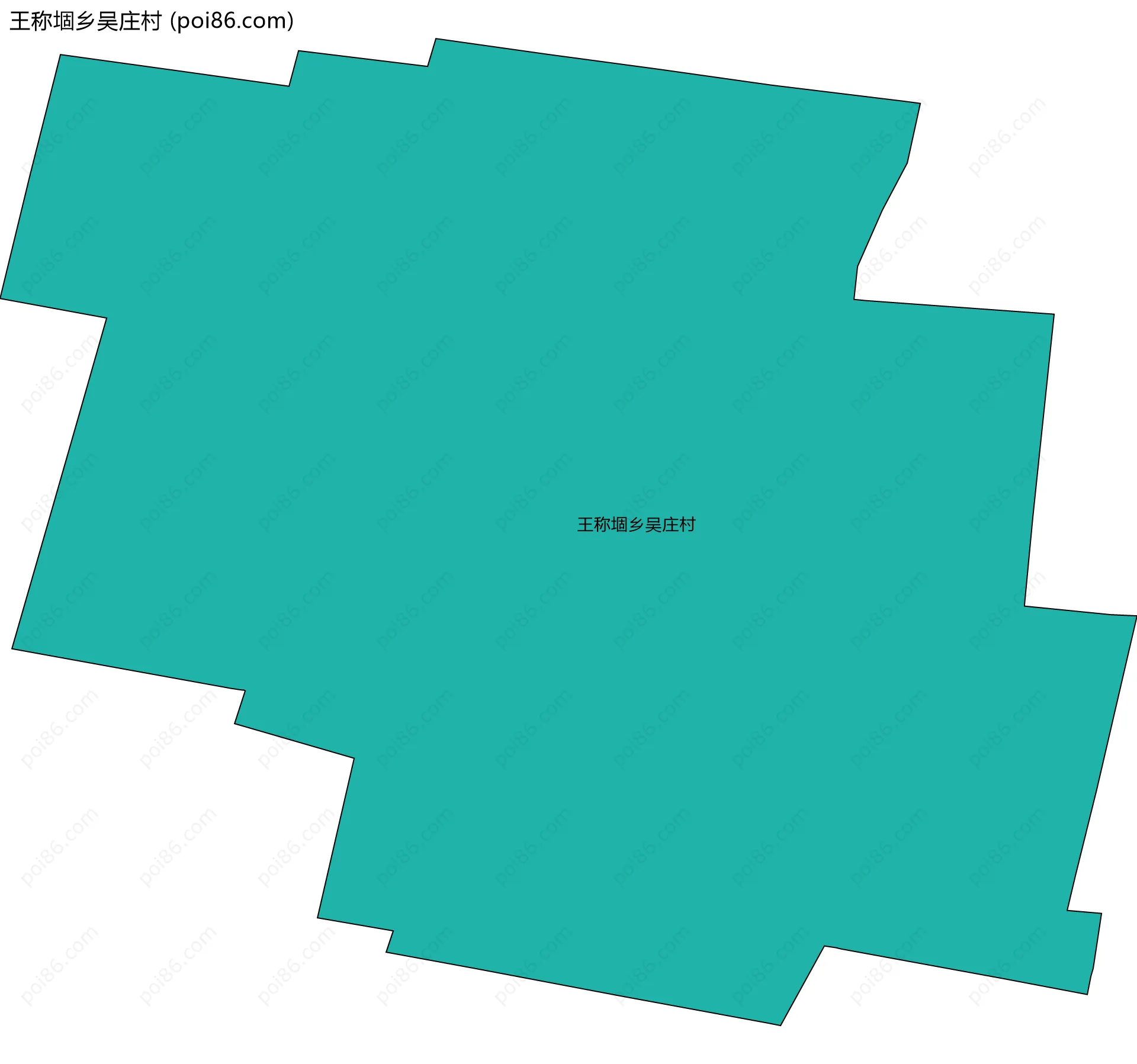 王称堌乡吴庄村边界地图