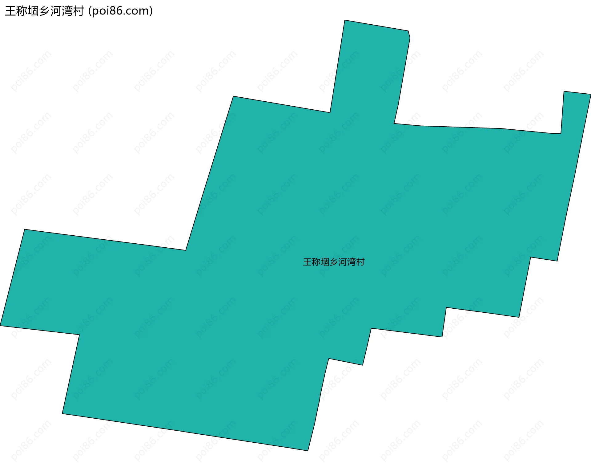 王称堌乡河湾村边界地图