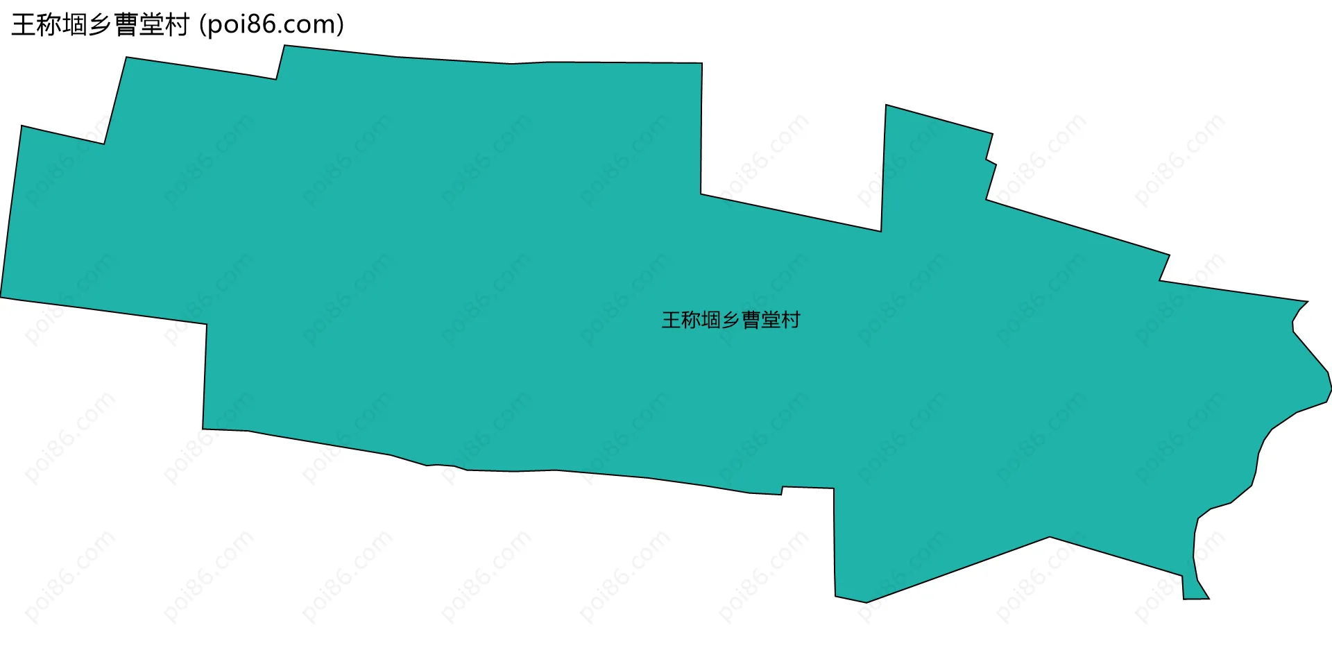 王称堌乡曹堂村边界地图