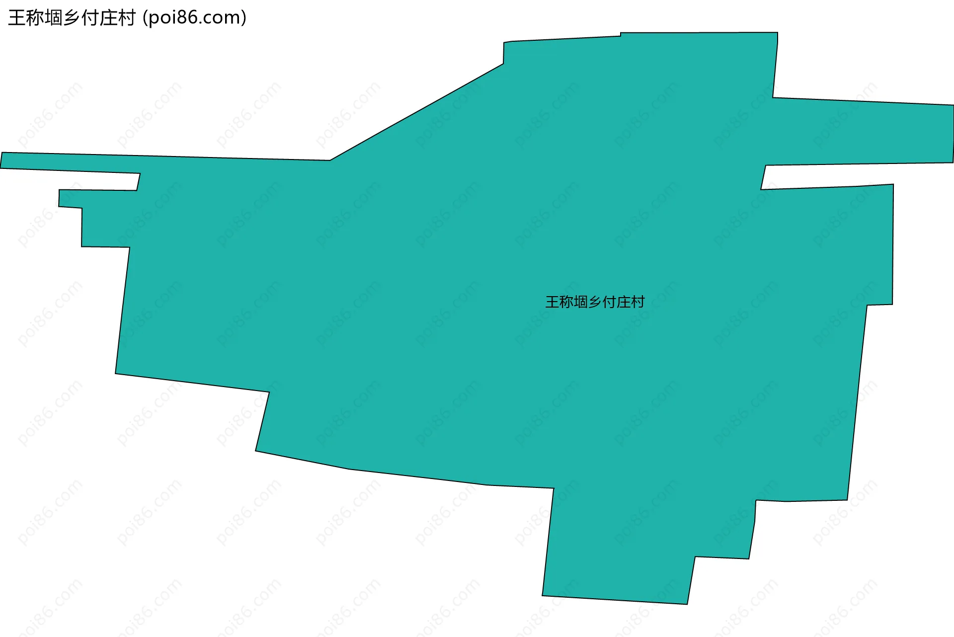 王称堌乡付庄村边界地图