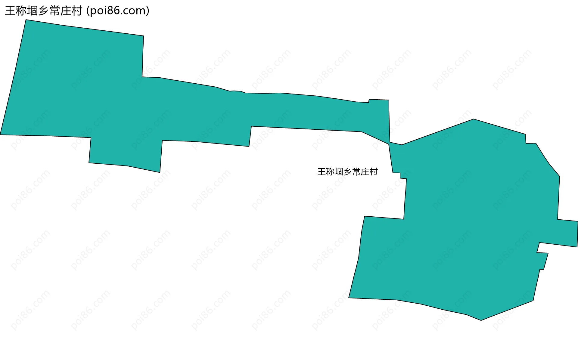 王称堌乡常庄村边界地图