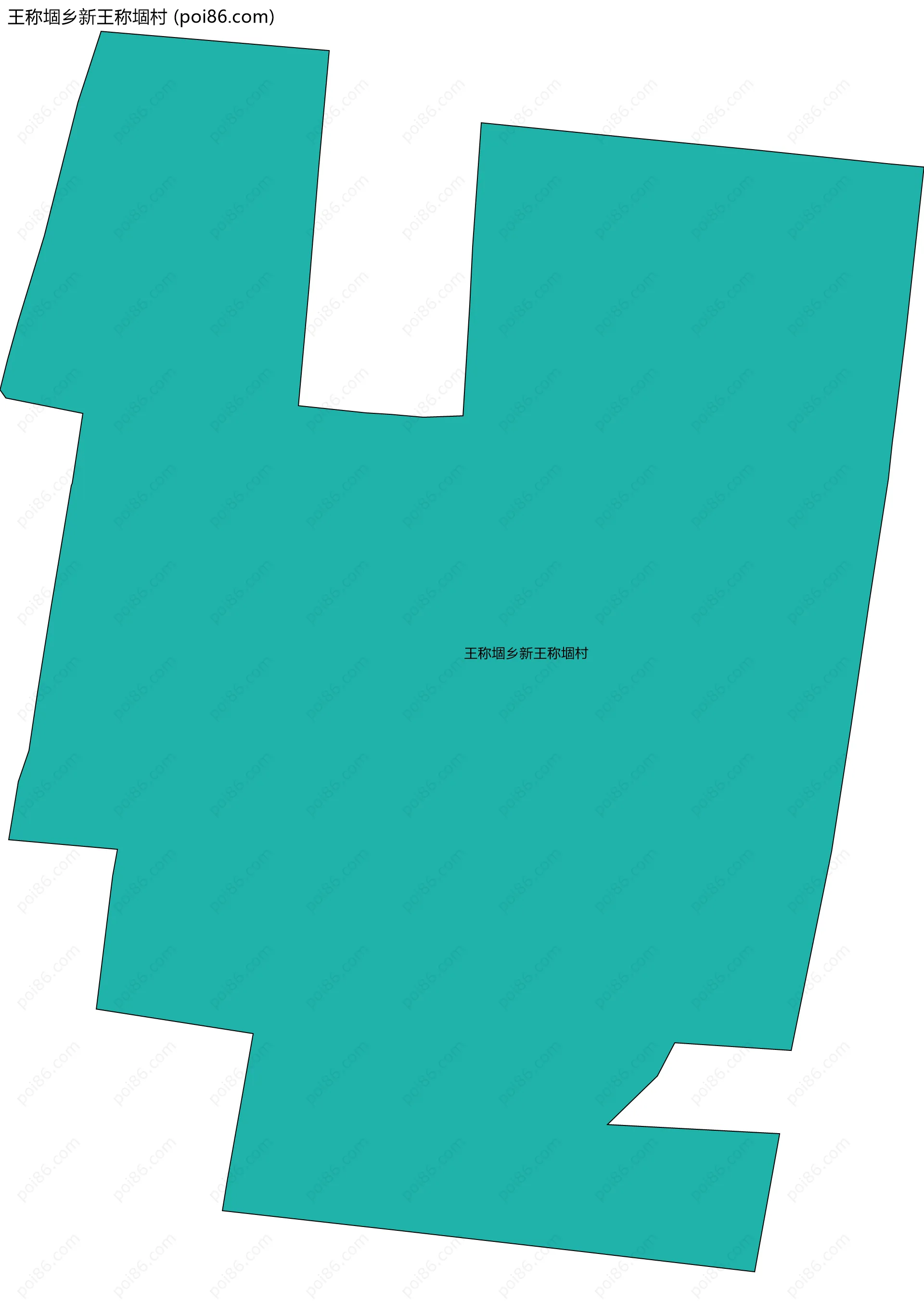 王称堌乡新王称堌村边界地图