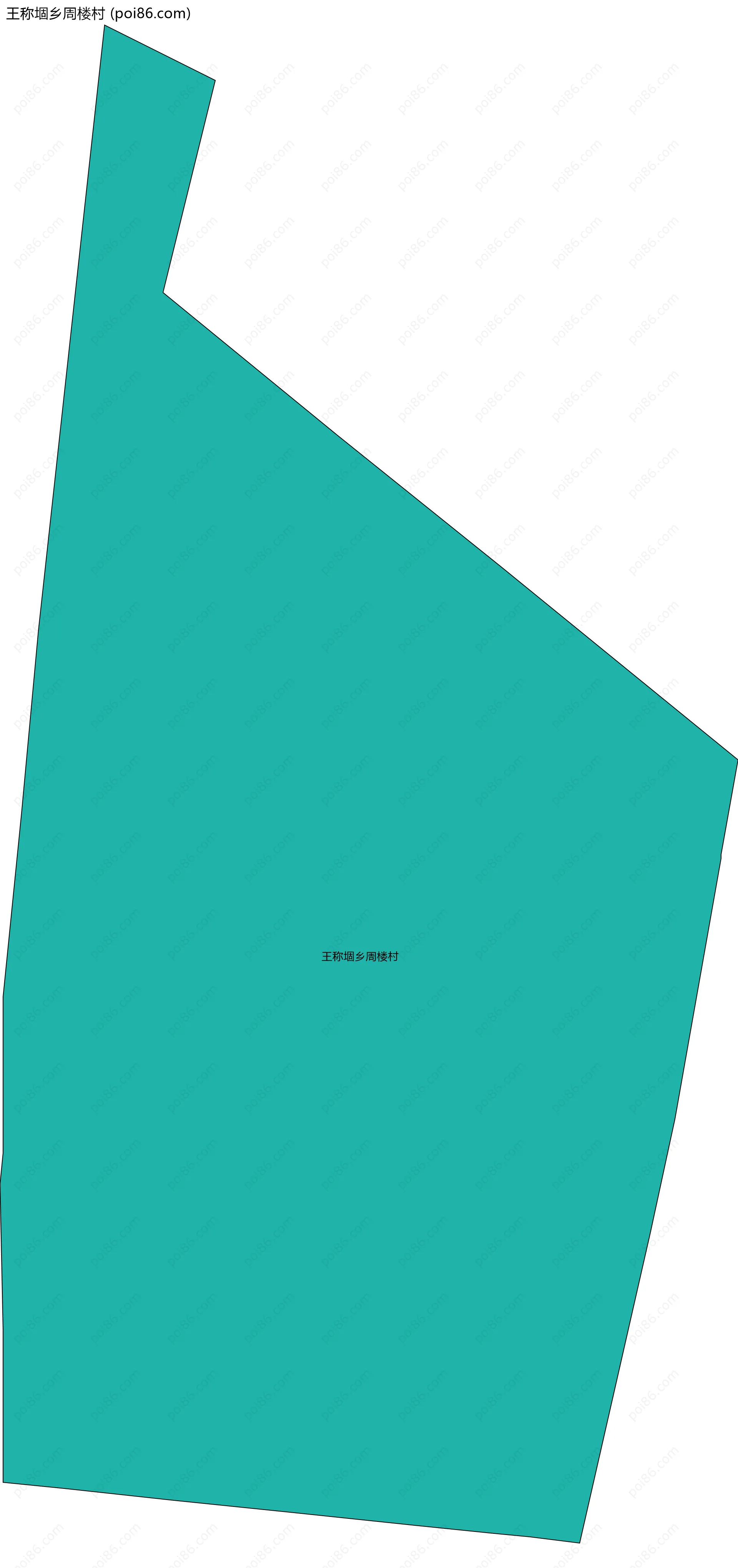 王称堌乡周楼村边界地图